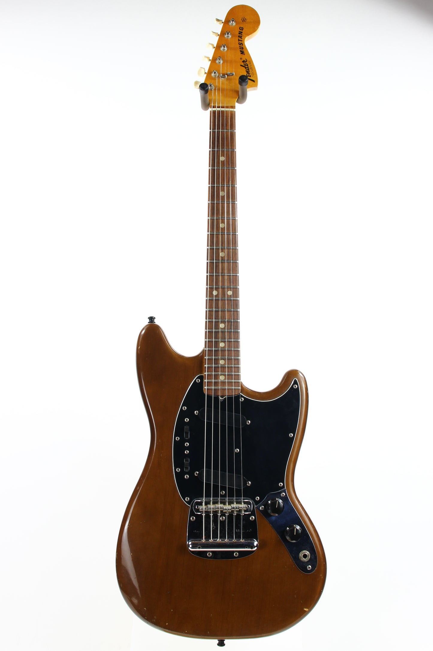 1975 Fender Mustang Walnut Mocha Brown w/ Original Case - Offset Body, Kurt Cobain-type!