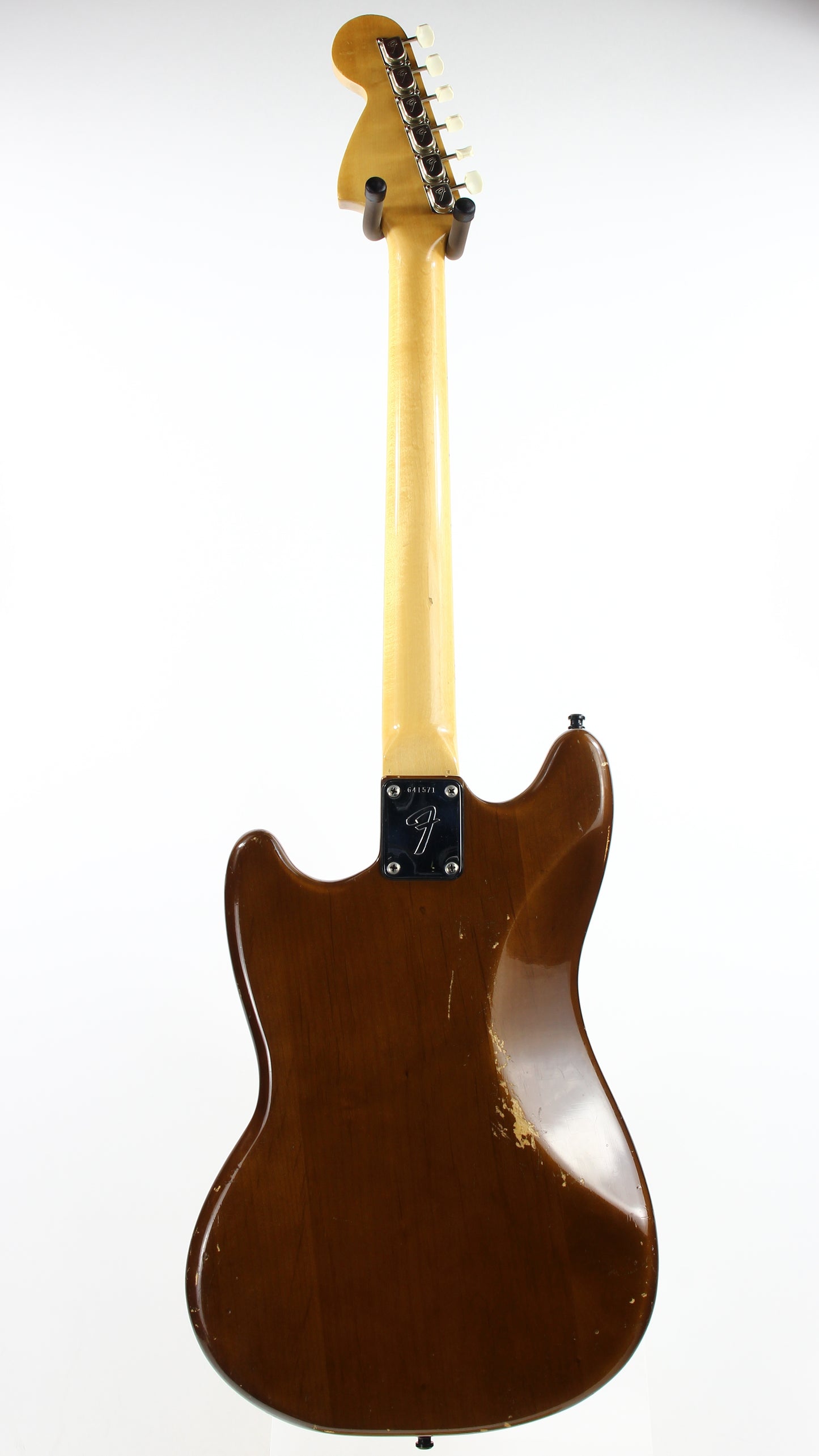 1975 Fender Mustang Walnut Mocha Brown w/ Original Case - Offset Body, Kurt Cobain-type!