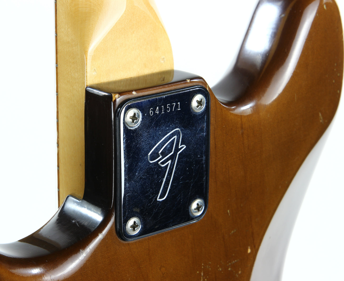 1975 Fender Mustang Walnut Mocha Brown w/ Original Case - Offset Body, Kurt Cobain-type!