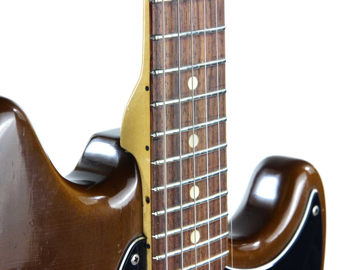 1975 Fender Mustang Walnut Mocha Brown w/ Original Case - Offset Body, Kurt Cobain-type!