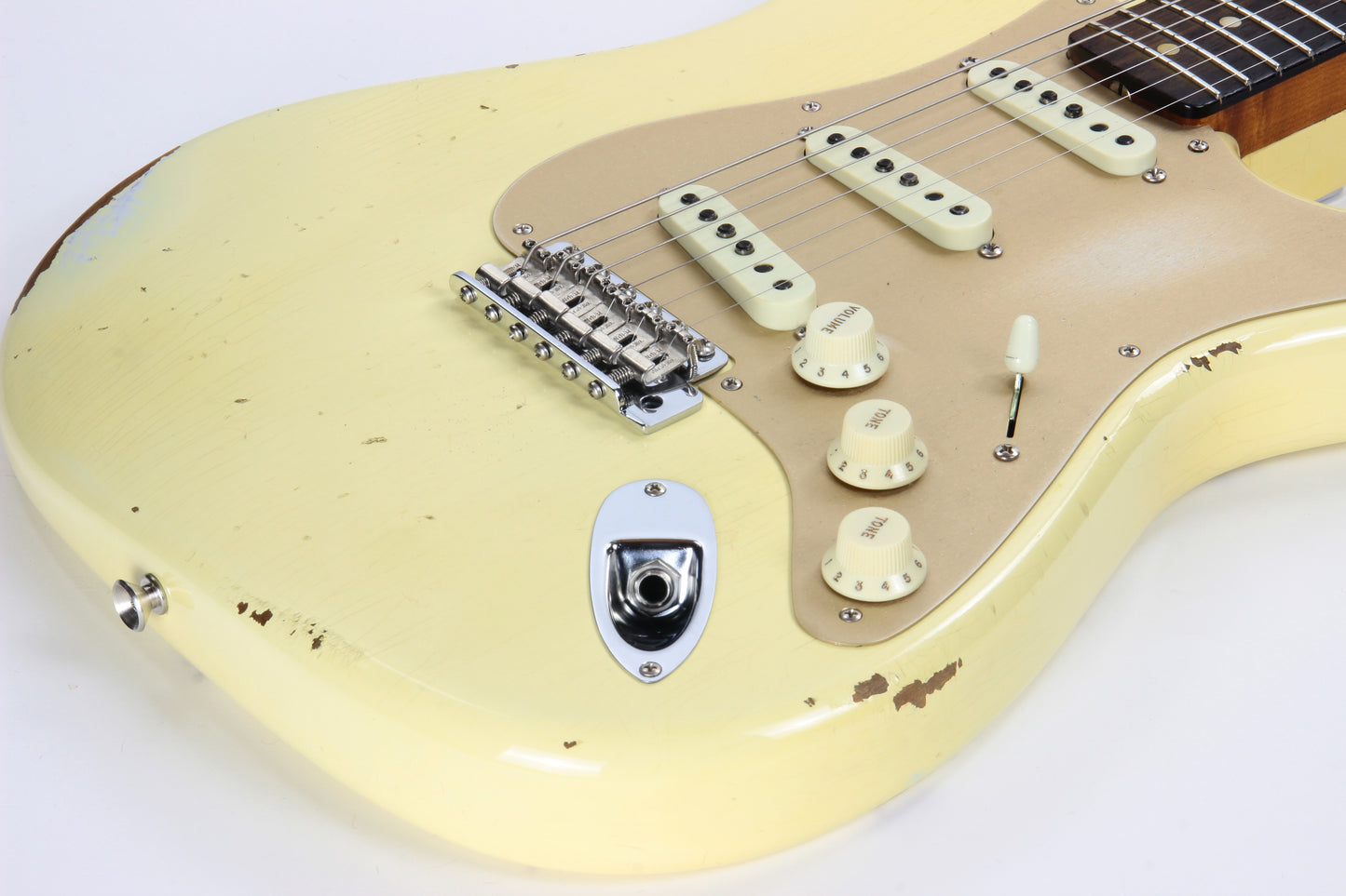 2017 NAMM Fender Custom Shop Relic 30th Anniversary 1960 Roasted Stratocaster LTD Aged Vintage White Birdseye Neck