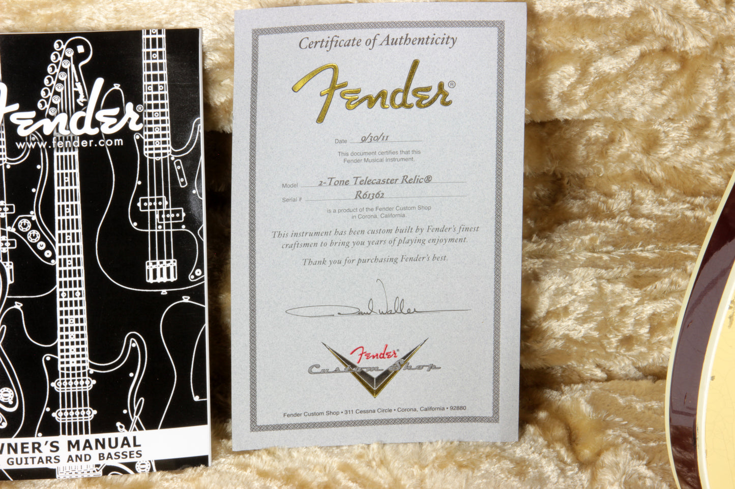 '52 Fender Custom Shop Masterbuilt PAUL WALLER Bigsby Telecaster 2-Tone DOUBLE-BOUND TV Jones