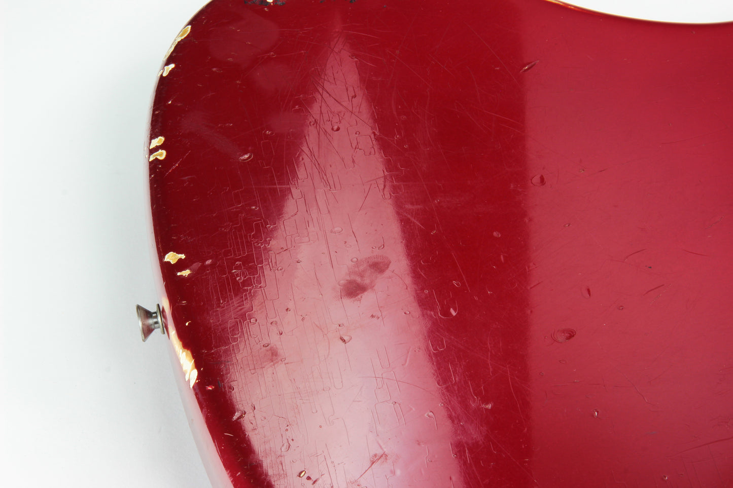 1965 Fender Jazz Bass Candy Apple Red Custom Color - No Binding, Dot Inlays, Matching Headstock!