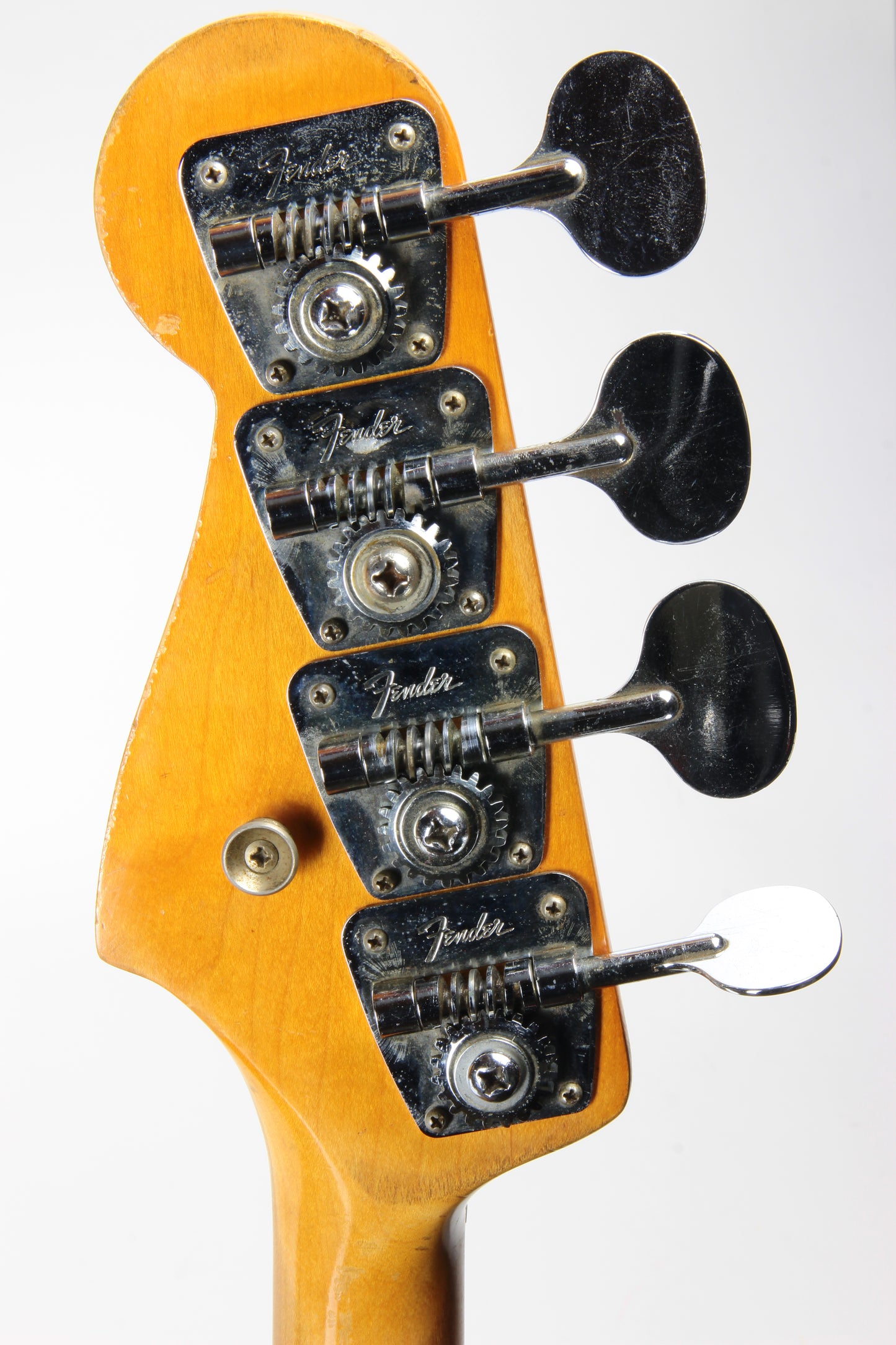 1965 Fender Jazz Bass Candy Apple Red Custom Color - No Binding, Dot Inlays, Matching Headstock!