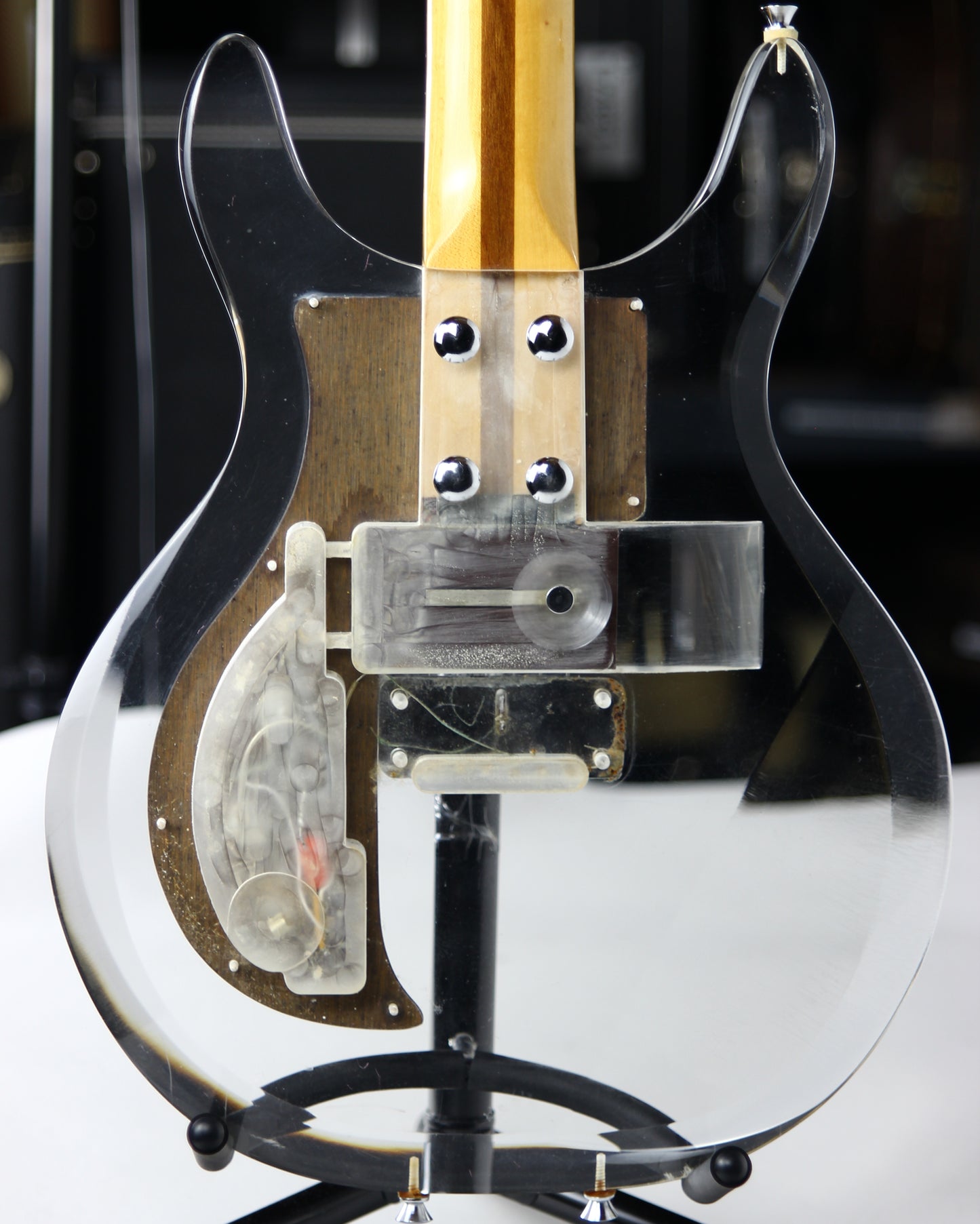 1971 Electra 2246 Phantom Ampeg Dan Armstrong Lucite Clear Electric Guitar Copy MIJ Japan