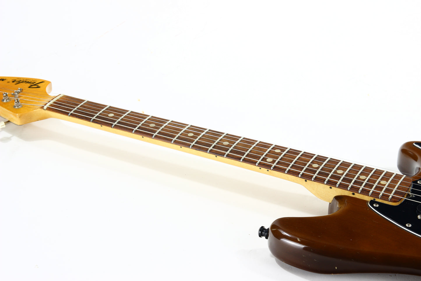 1975 Fender Mustang Walnut Mocha Brown w/ Original Case - Offset Body, Kurt Cobain-type!