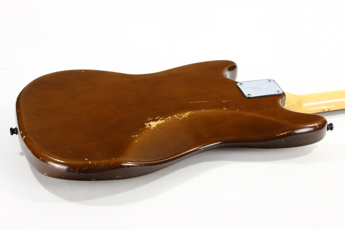 1975 Fender Mustang Walnut Mocha Brown w/ Original Case - Offset Body, Kurt Cobain-type!