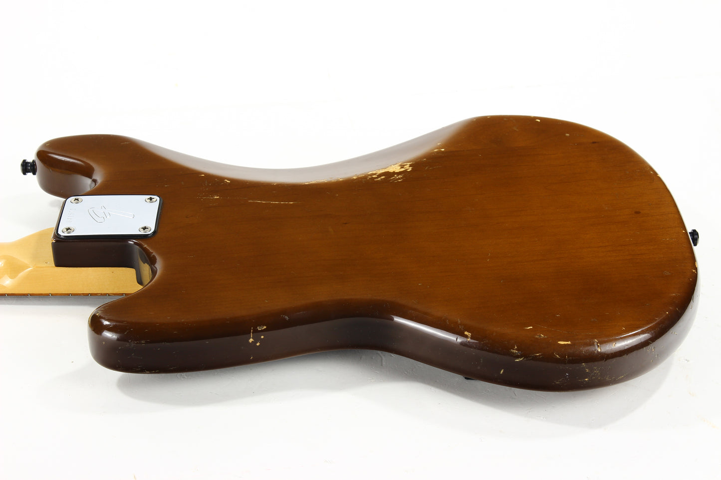 1975 Fender Mustang Walnut Mocha Brown w/ Original Case - Offset Body, Kurt Cobain-type!