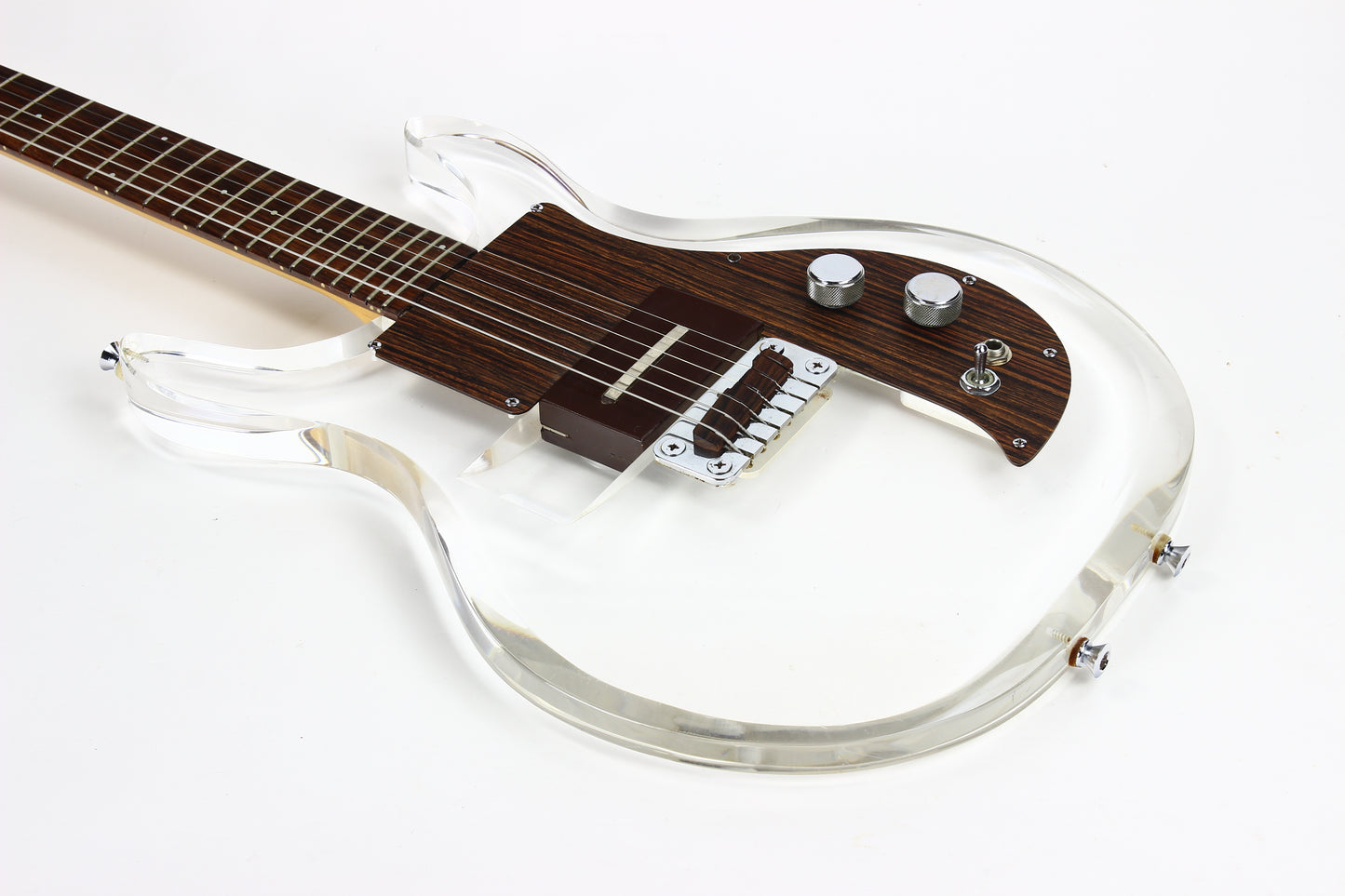 1971 Electra 2246 Phantom Ampeg Dan Armstrong Lucite Clear Electric Guitar Copy MIJ Japan