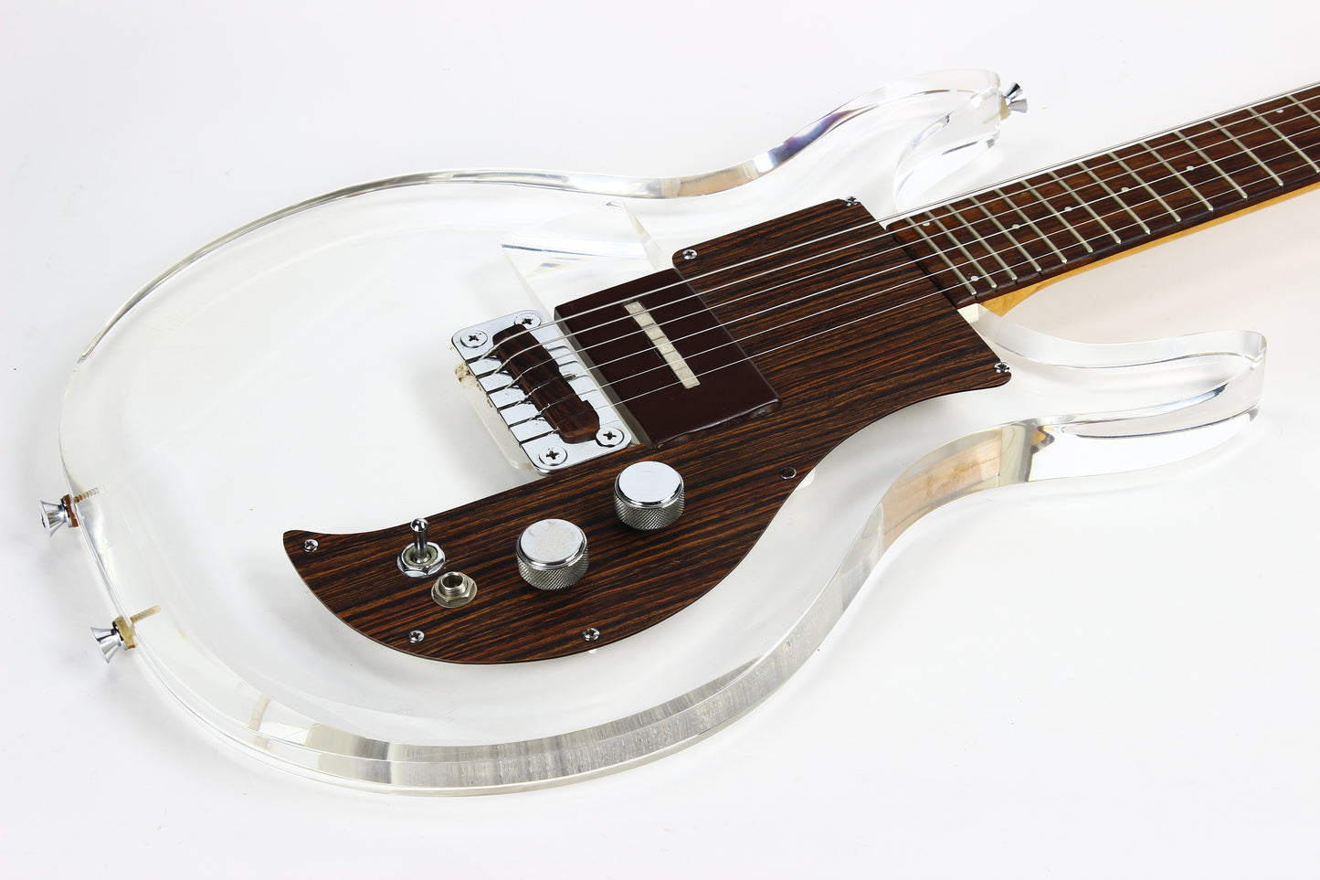 1971 Electra 2246 Phantom Ampeg Dan Armstrong Lucite Clear Electric Guitar Copy MIJ Japan