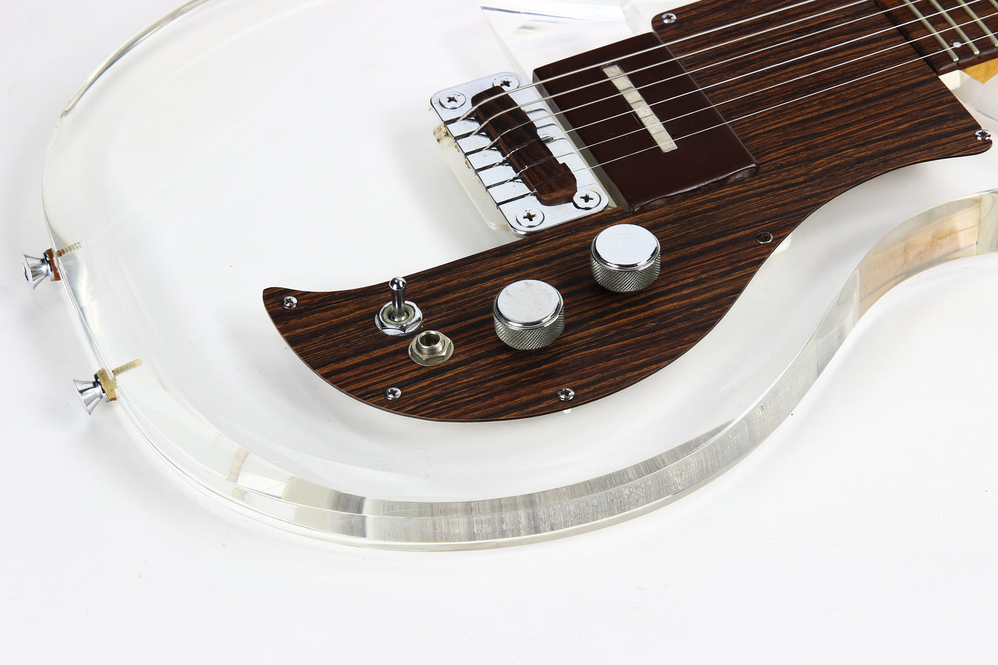 1971 Electra 2246 Phantom Ampeg Dan Armstrong Lucite Clear Electric Guitar Copy MIJ Japan