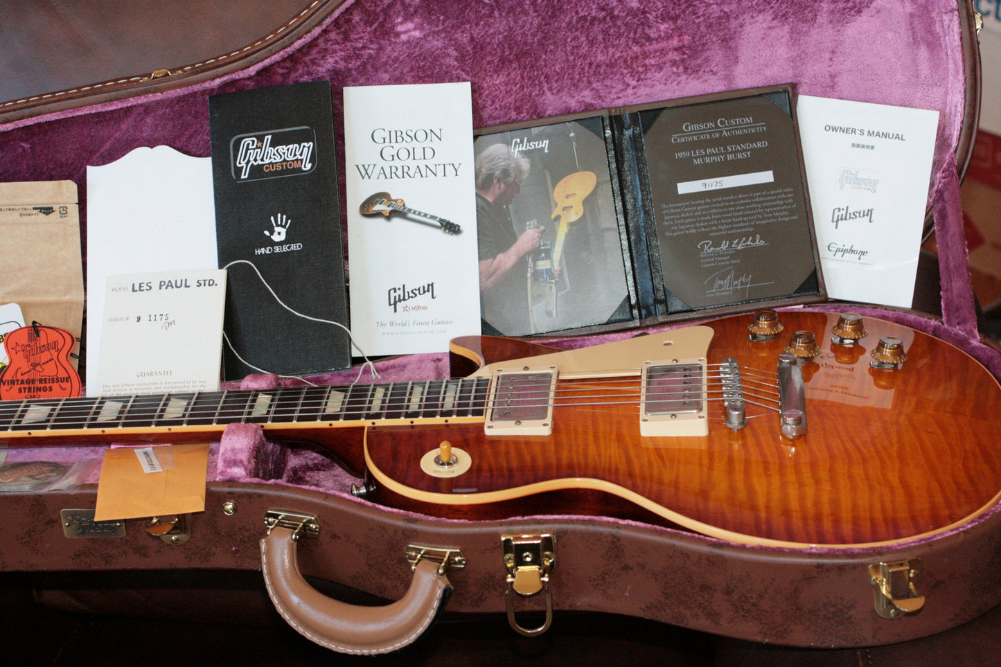 2018 Gibson 1959 TOM MURPHY Painted 59 Les Paul Historic Reissue! R9 Custom Shop Japan Hand-Selected Top!