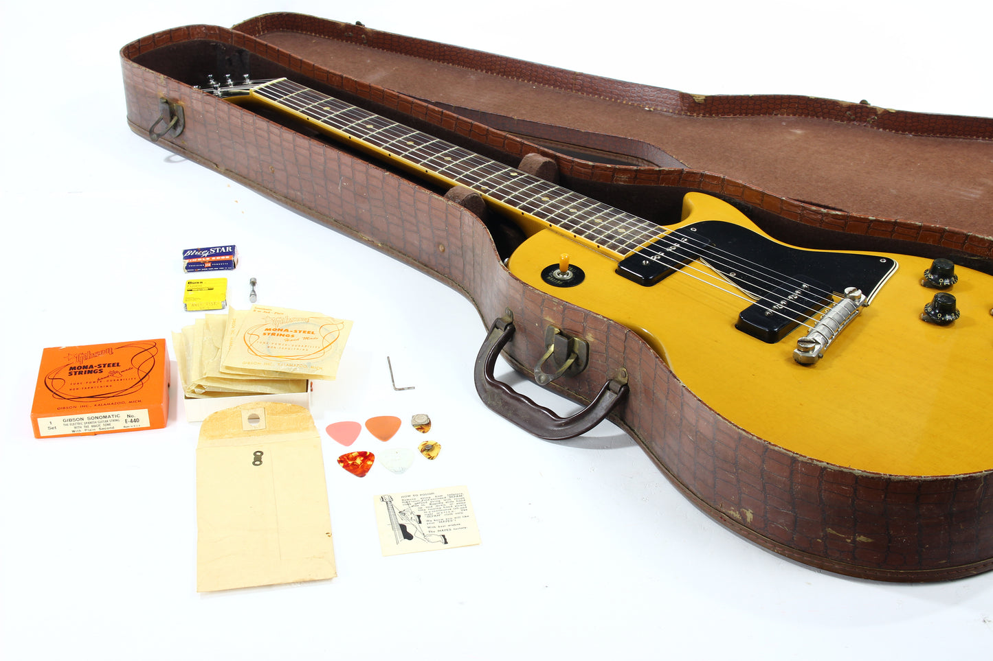 Clean 1957 Gibson Les Paul Special TV Yellow ONE OWNER - 100% Original, 1950's Vintage, Junior Jr.