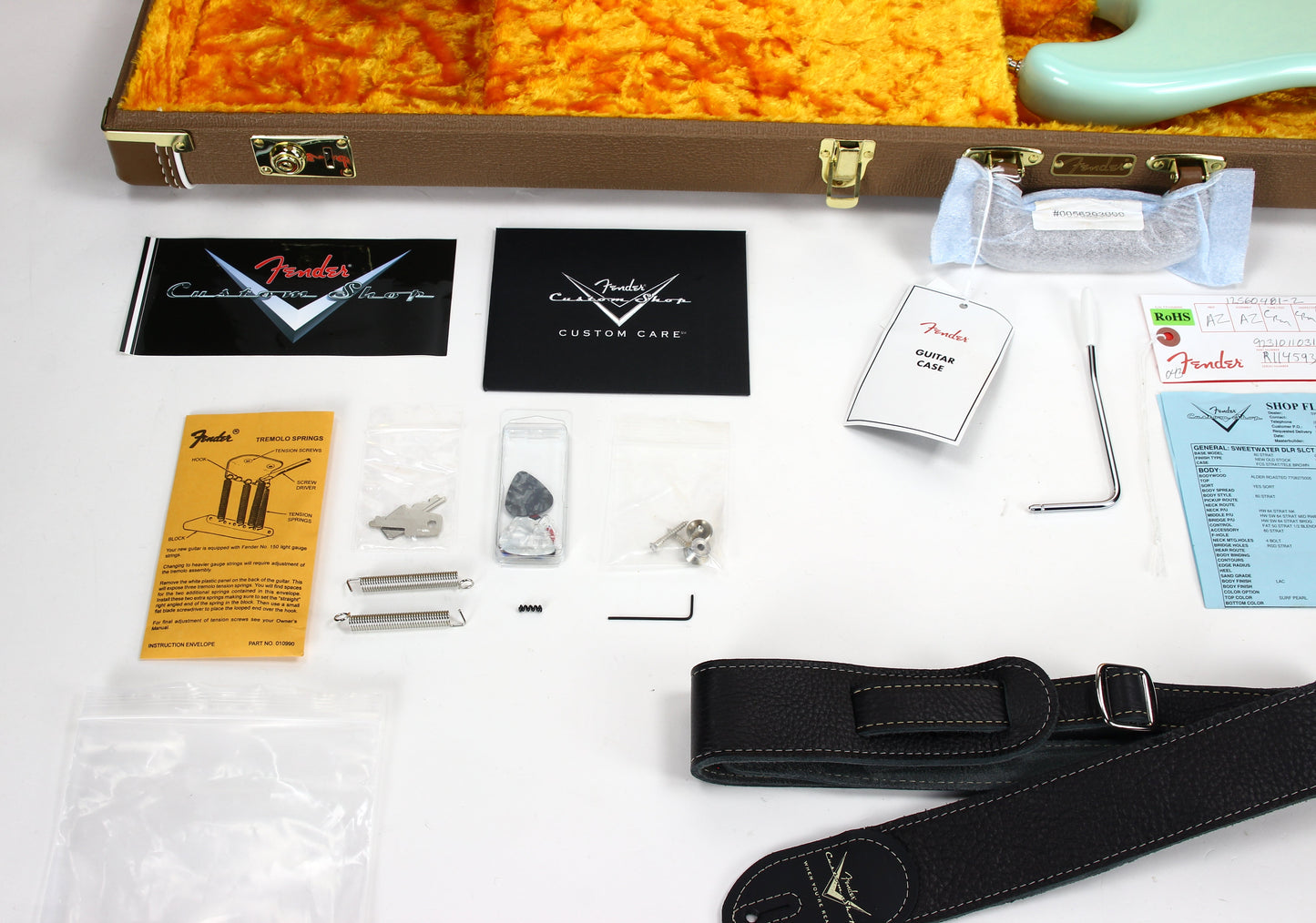 2022 Fender Custom Shop GT11 '60 Stratocaster Roasted FLAME NECK - NOS Surf Pearl Green Sweetwater Dealer Select 1960's