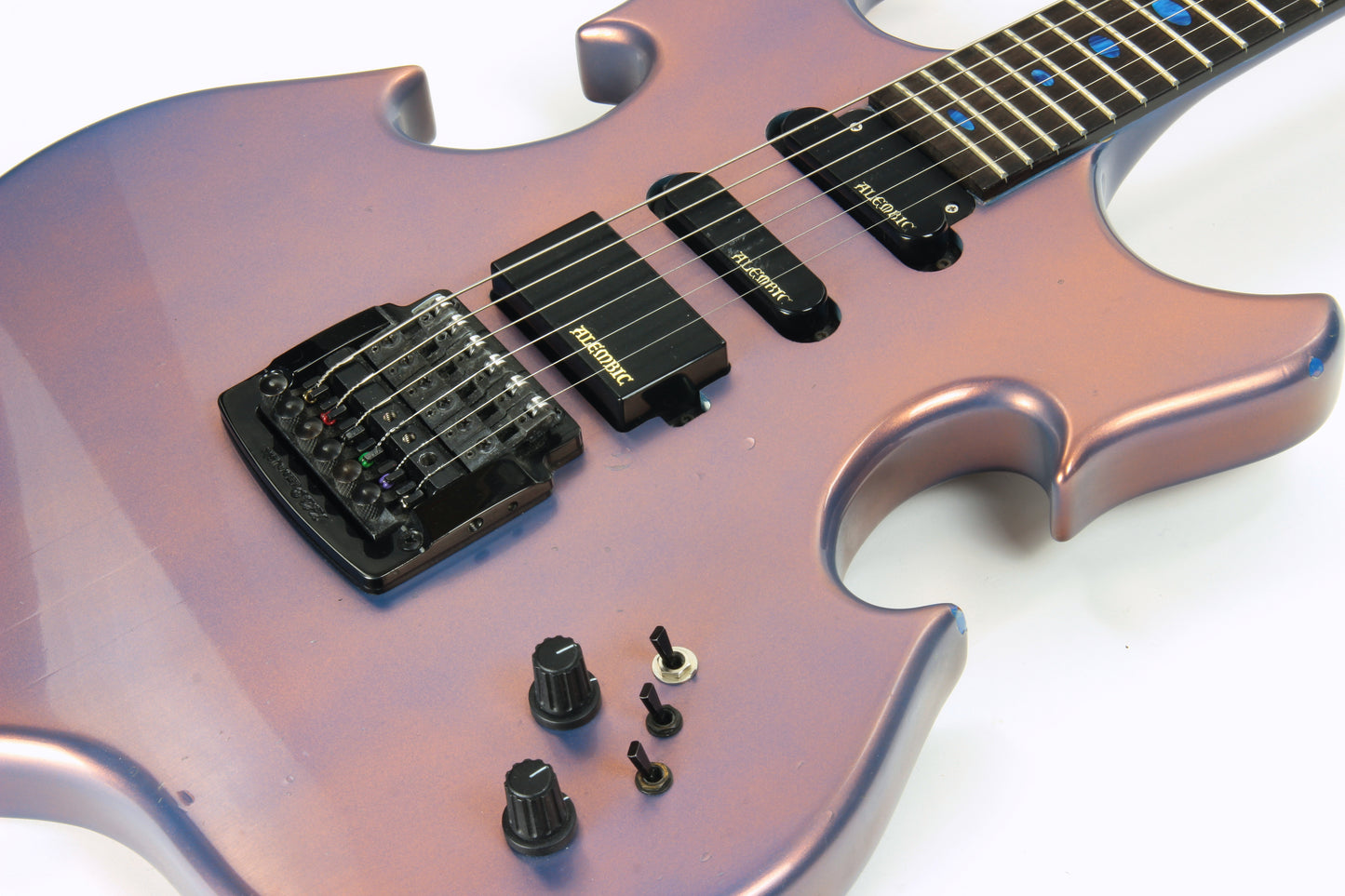 2001 Alembic Custom Guitar Triple Omega Double Duo Chrome Flip Flop Finish - Series ii i