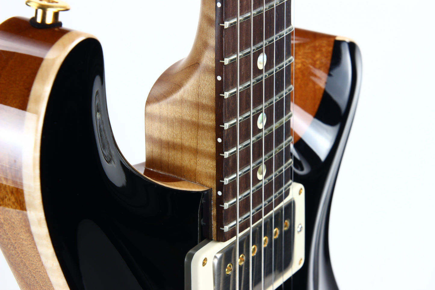 2021 PRS Wood Library BRAZILIAN ROSEWOOD DGT Torrefied Flame Maple Neck Black Top David Grissom Trem
