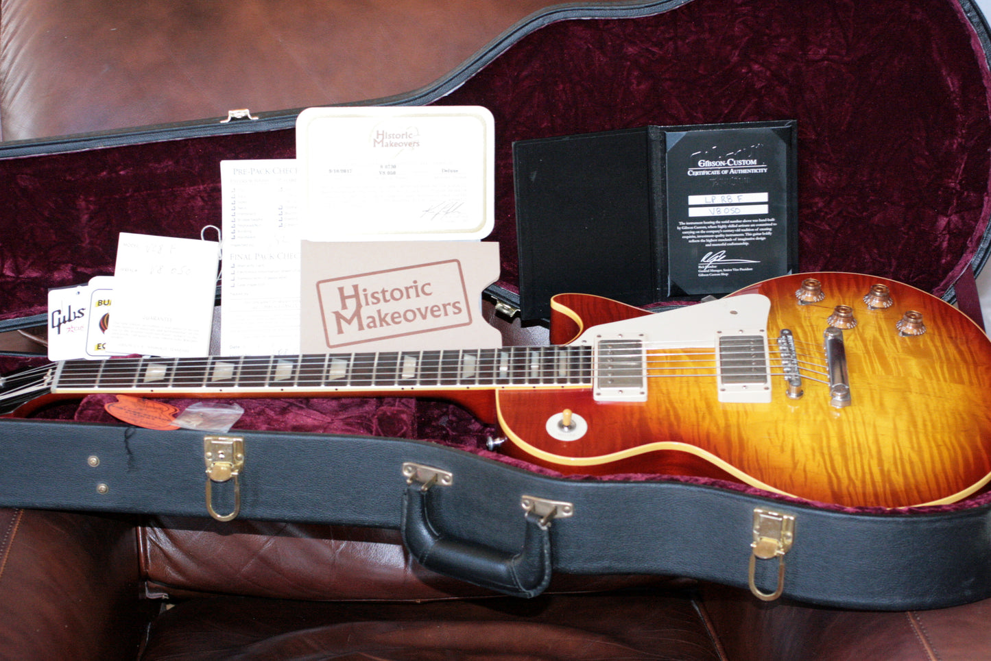 1958 Gibson Historic Makeovers Deluxe BRAZILIAN ROSEWOOD Les Paul Historic Reissue! V8 59 r9 neck flametop hm