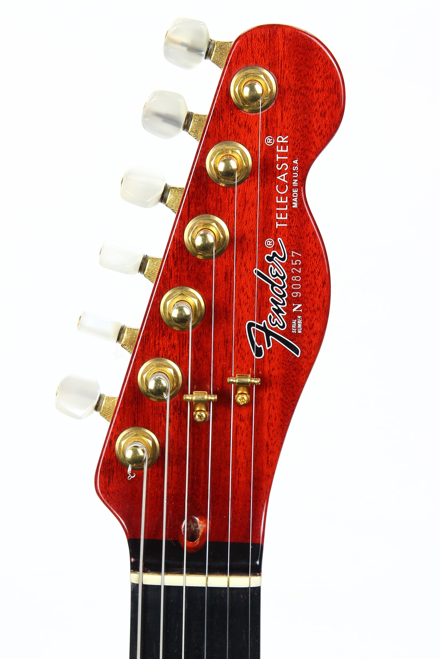 1993 Fender Custom Shop Set Neck Country Artist Telecaster QUILT Sunset Orange Transparent --VERY RARE TELE
