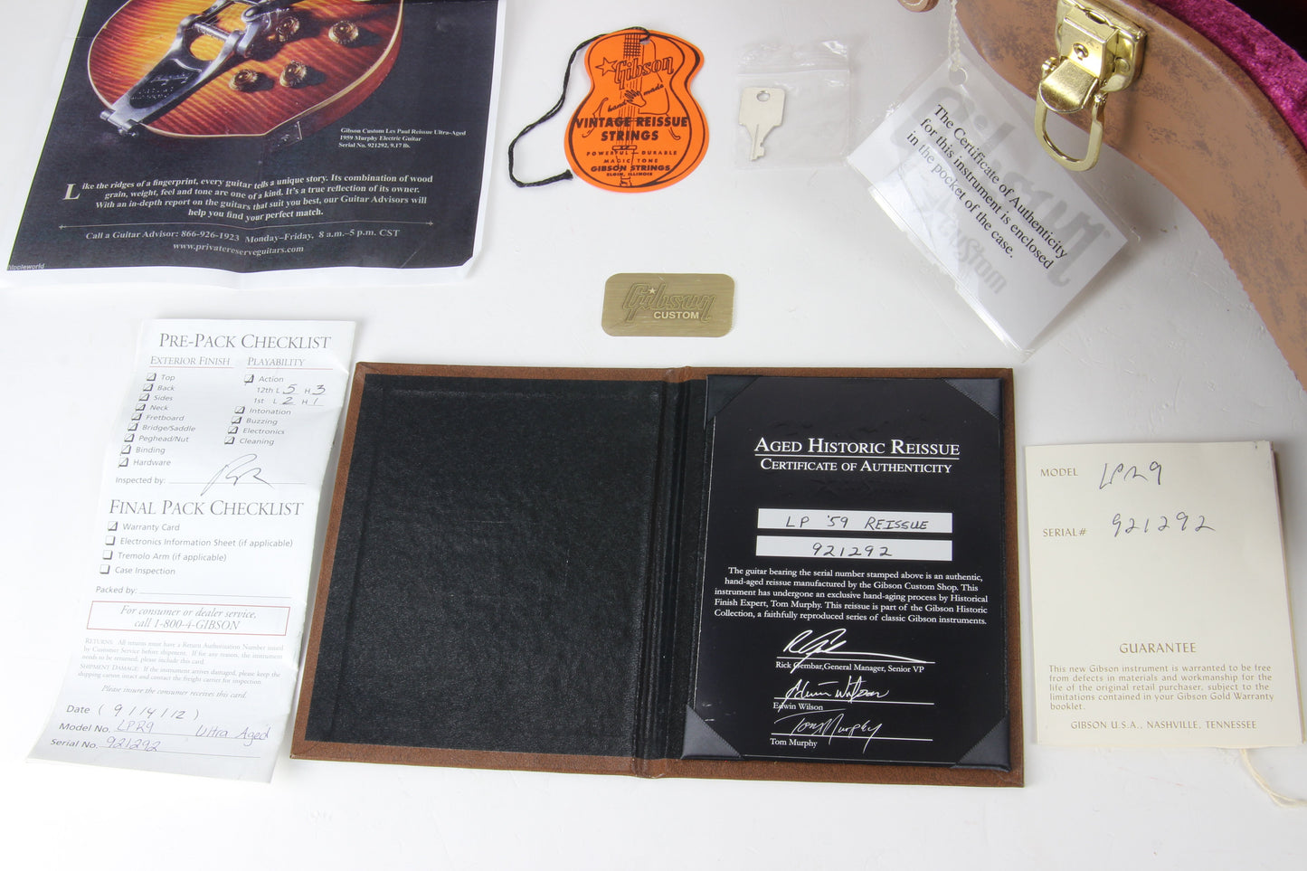 1959 Gibson Custom Shop '59 Reissue Les Paul Tom Murphy ULTRA HEAVY AGED R9 Bigsby BOTB 1 of 30!