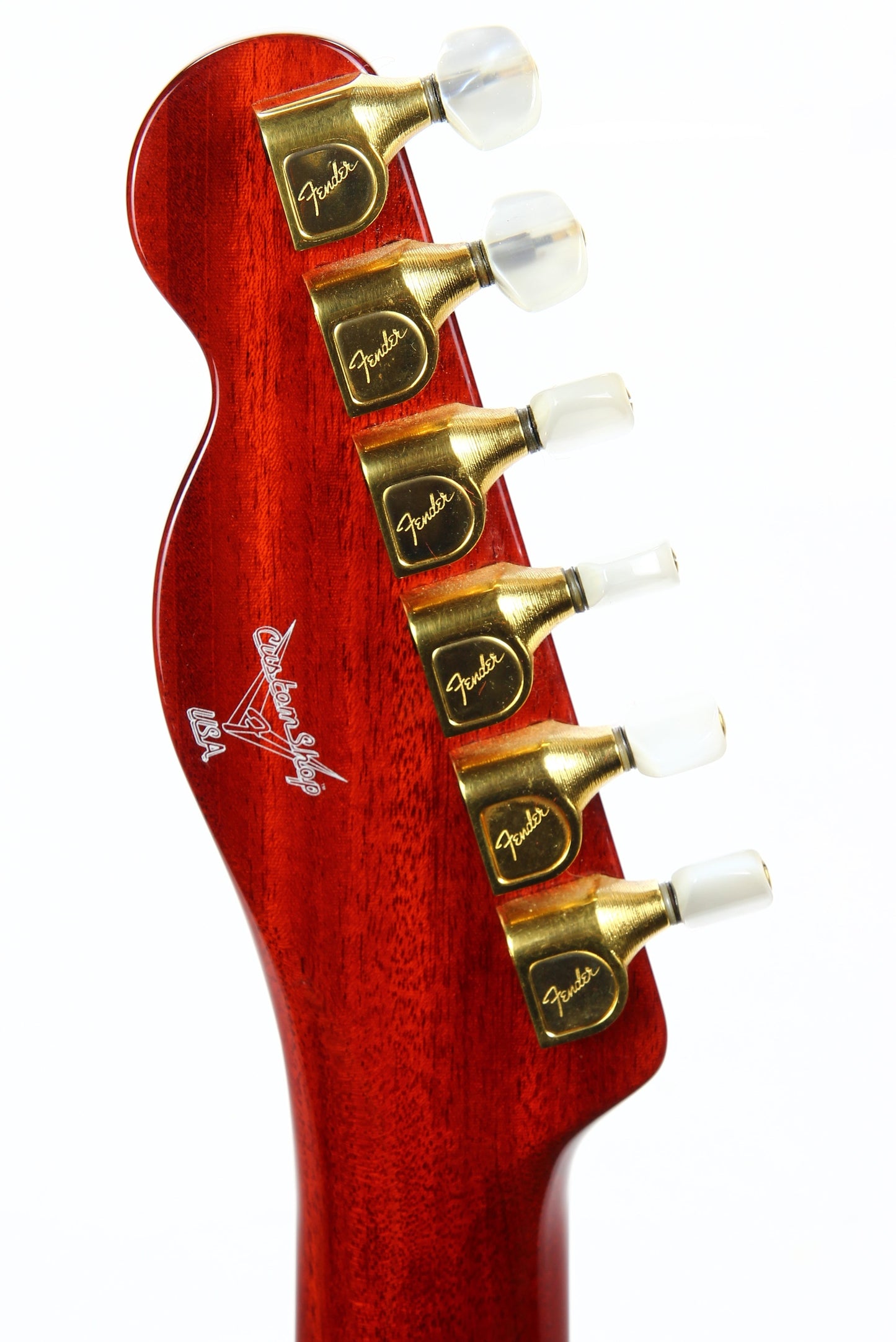 1993 Fender Custom Shop Set Neck Country Artist Telecaster QUILT Sunset Orange Transparent --VERY RARE TELE