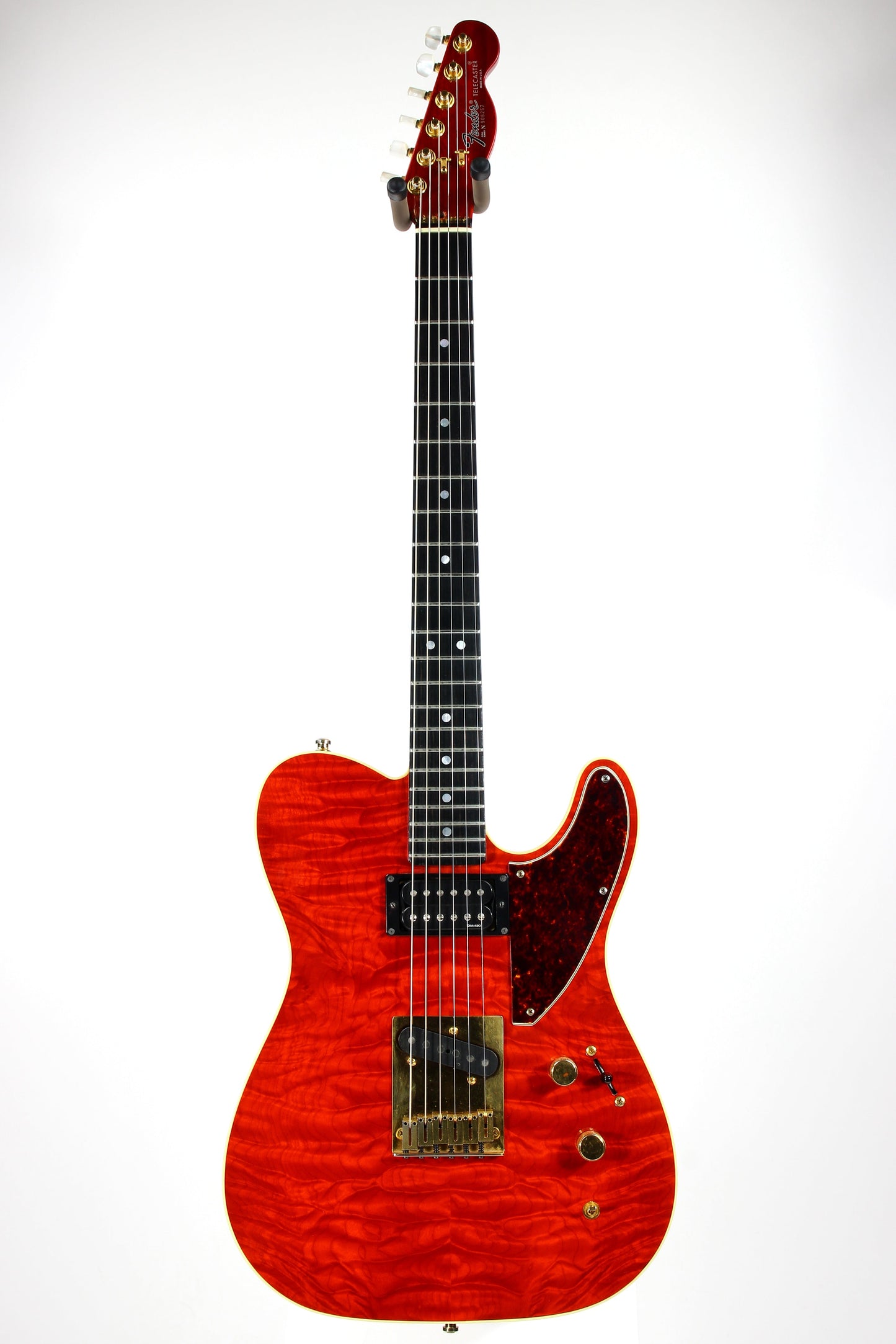 1993 Fender Custom Shop Set Neck Country Artist Telecaster Quilt Sunset Orange Transparent