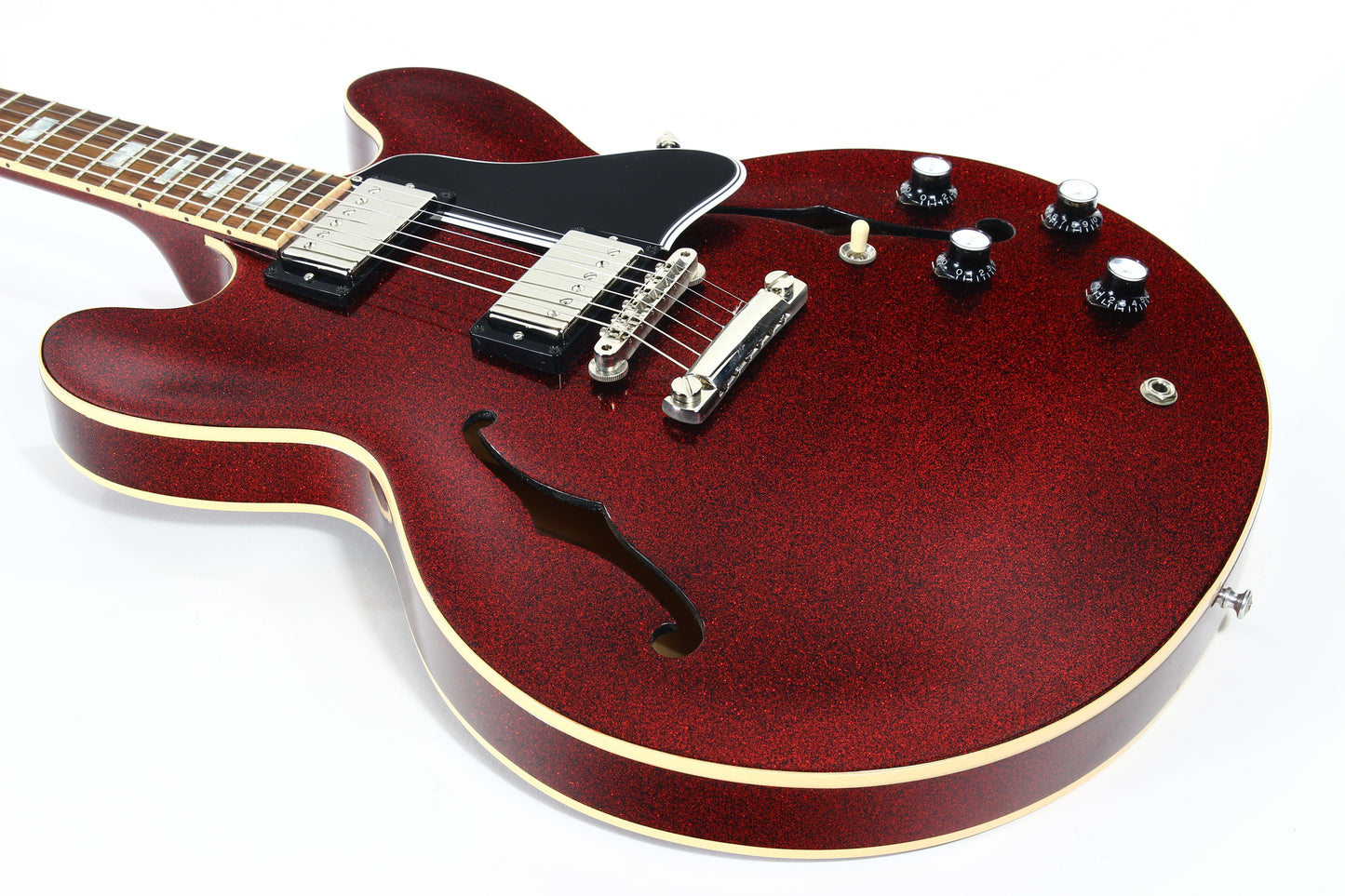 2008 Gibson Custom Shop 1963 ES-335 Red Sparkle -- MATCHING HEADSTOCK, Historic '63 Reissue, Block Inlays