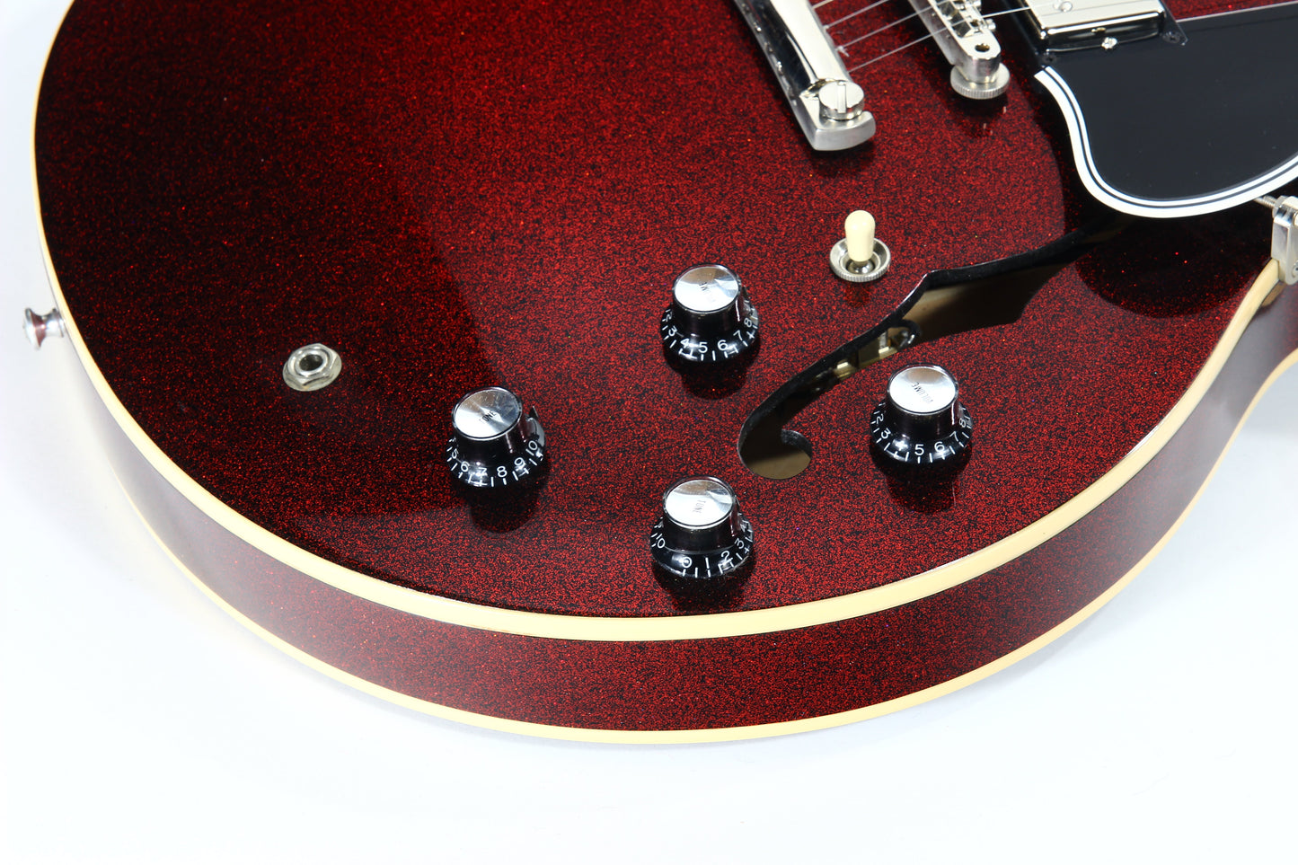 2008 Gibson Custom Shop 1963 ES-335 Red Sparkle -- MATCHING HEADSTOCK, Historic '63 Reissue, Block Inlays