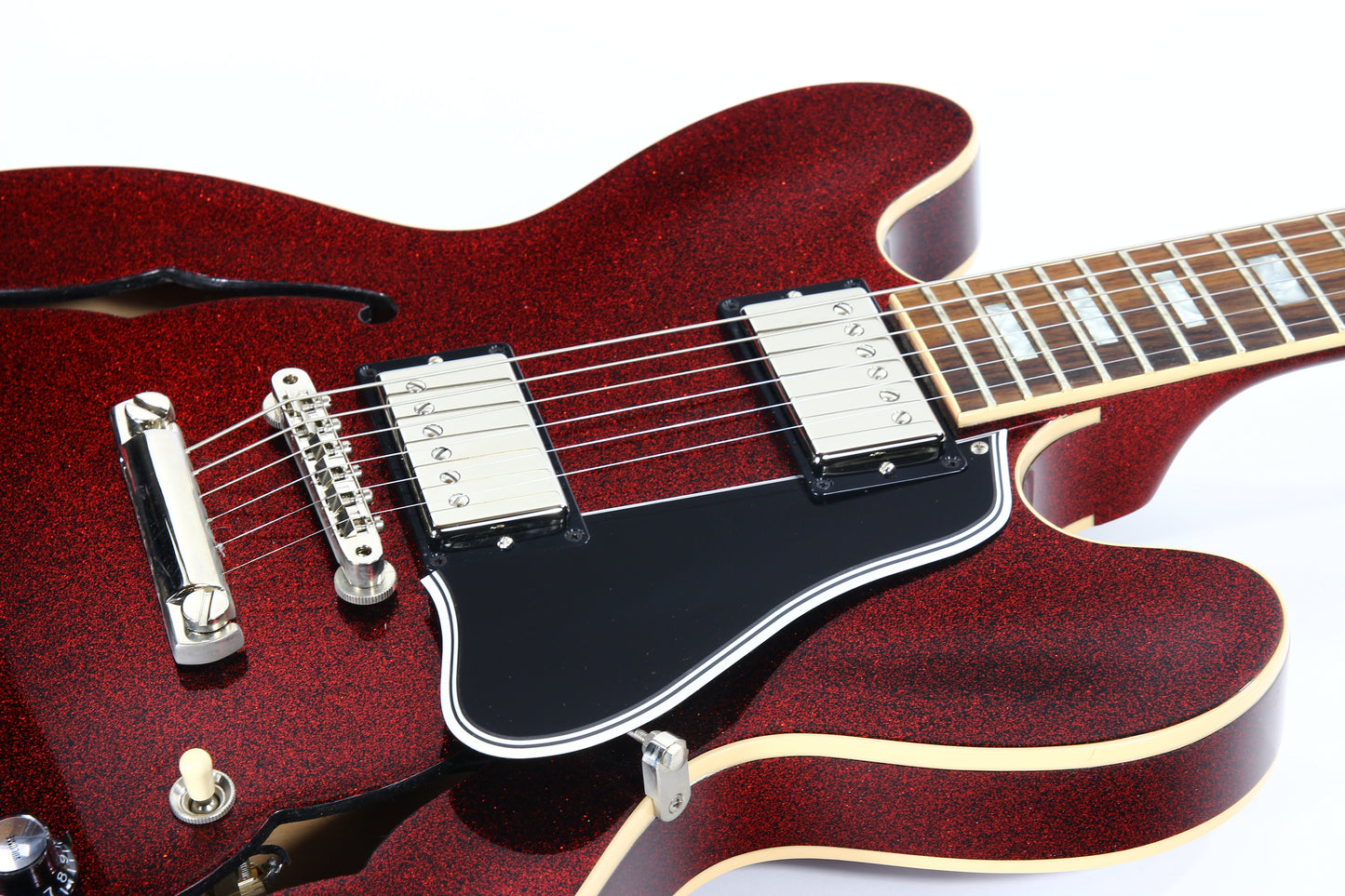 2008 Gibson Custom Shop 1963 ES-335 Red Sparkle -- MATCHING HEADSTOCK, Historic '63 Reissue, Block Inlays