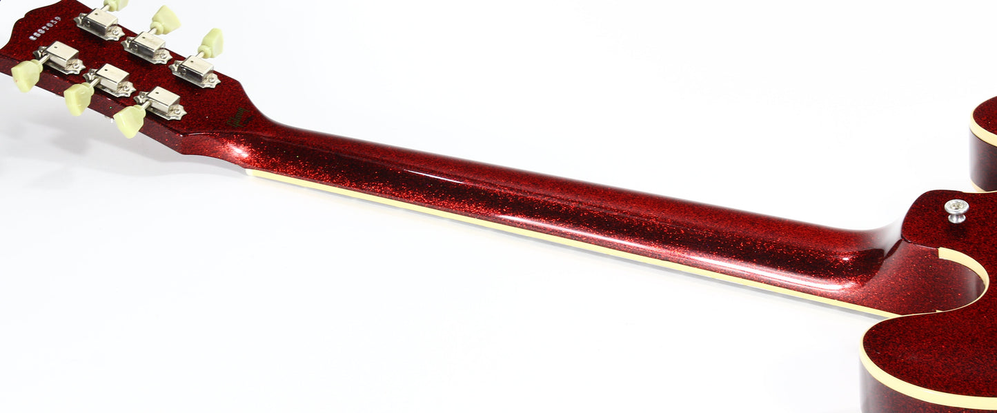 2008 Gibson Custom Shop 1963 ES-335 Red Sparkle -- MATCHING HEADSTOCK, Historic '63 Reissue, Block Inlays