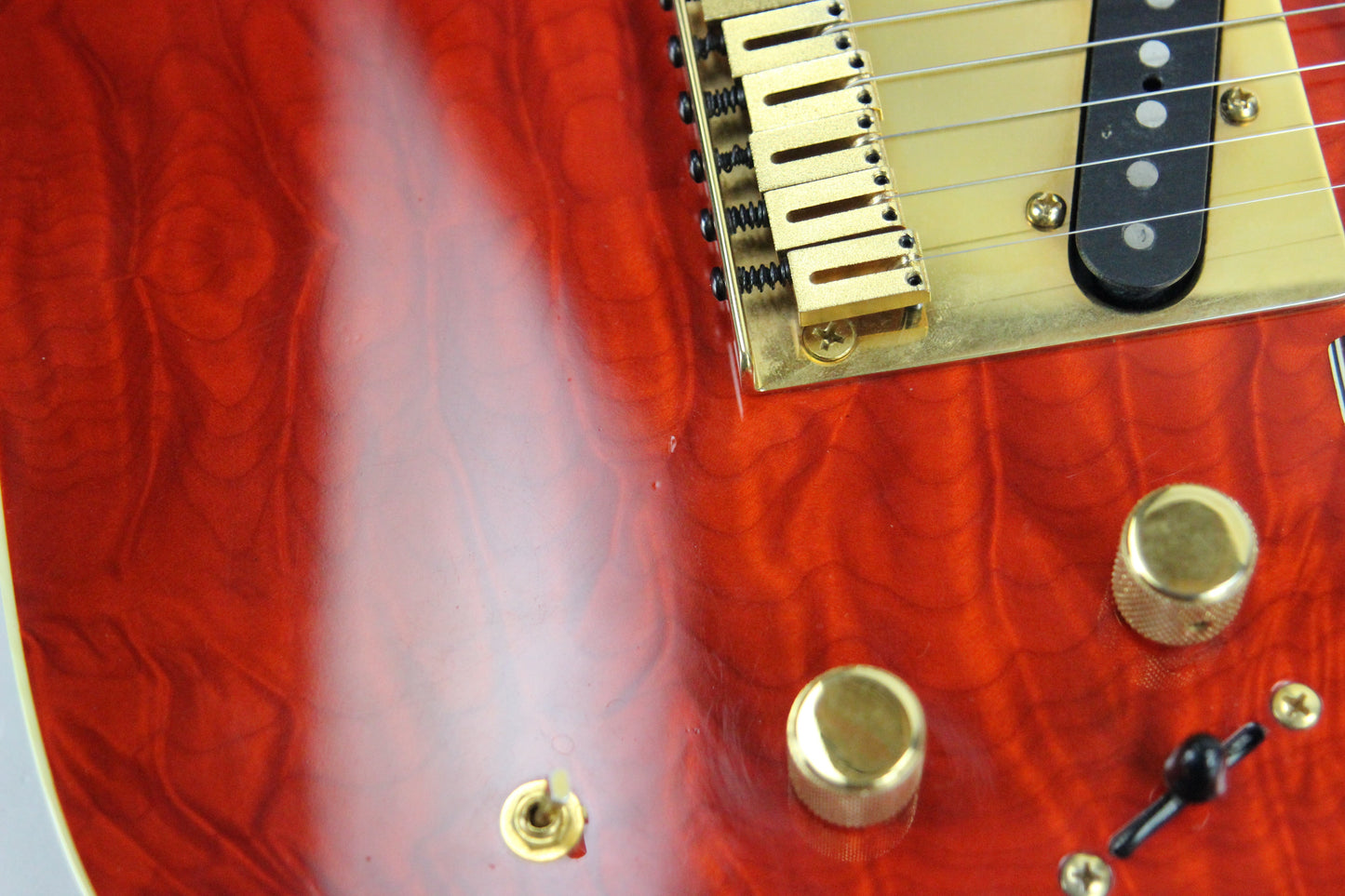 1993 Fender Custom Shop Set Neck Country Artist Telecaster QUILT Sunset Orange Transparent --VERY RARE TELE