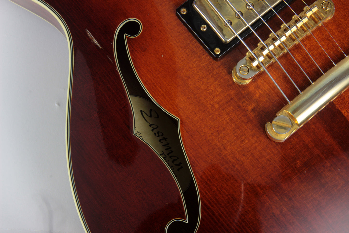 2008 Eastman T165 SX Spruce Top Thinline Semi Hollowbody Guitar! Rare Model
