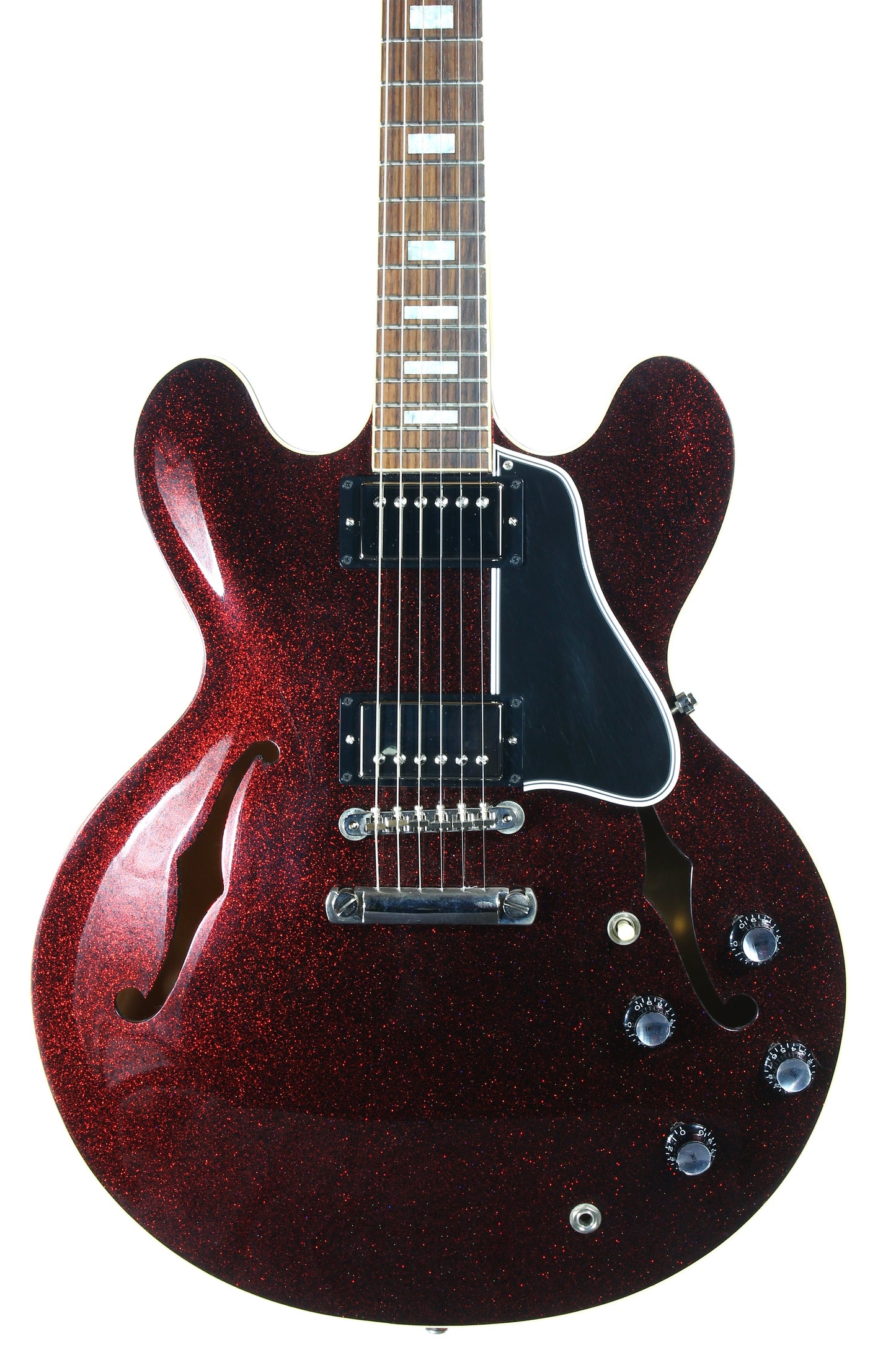 2008 Gibson Custom Shop 1963 ES-335 Red Sparkle -- MATCHING HEADSTOCK, Historic '63 Reissue, Block Inlays
