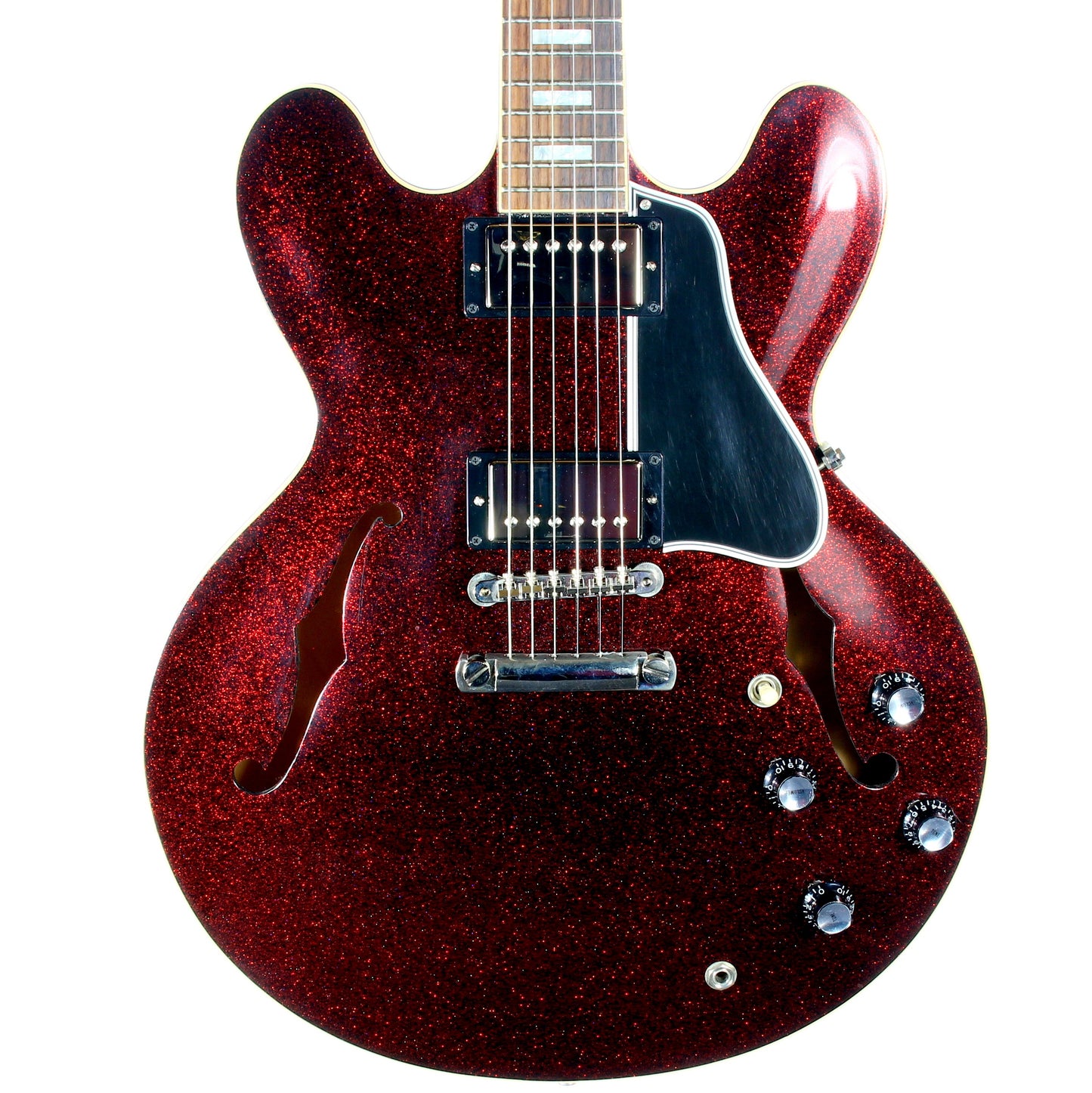 2008 Gibson Custom Shop 1963 ES-335 Red Sparkle -- MATCHING HEADSTOCK, Historic '63 Reissue, Block Inlays