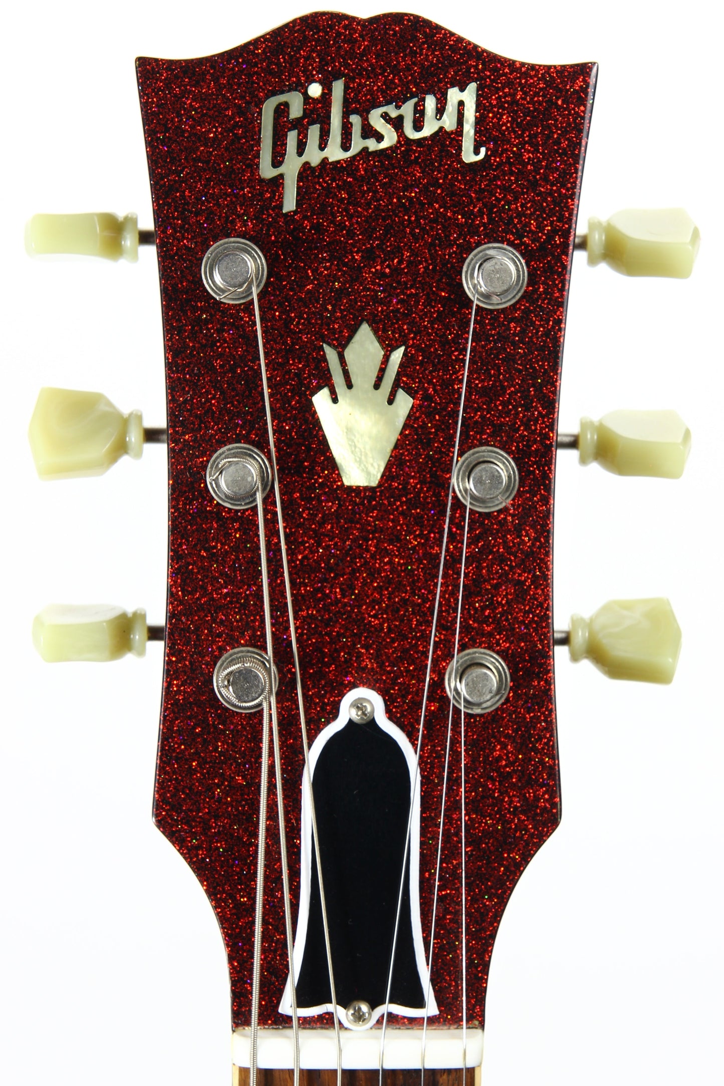 2008 Gibson Custom Shop 1963 ES-335 Red Sparkle -- MATCHING HEADSTOCK, Historic '63 Reissue, Block Inlays
