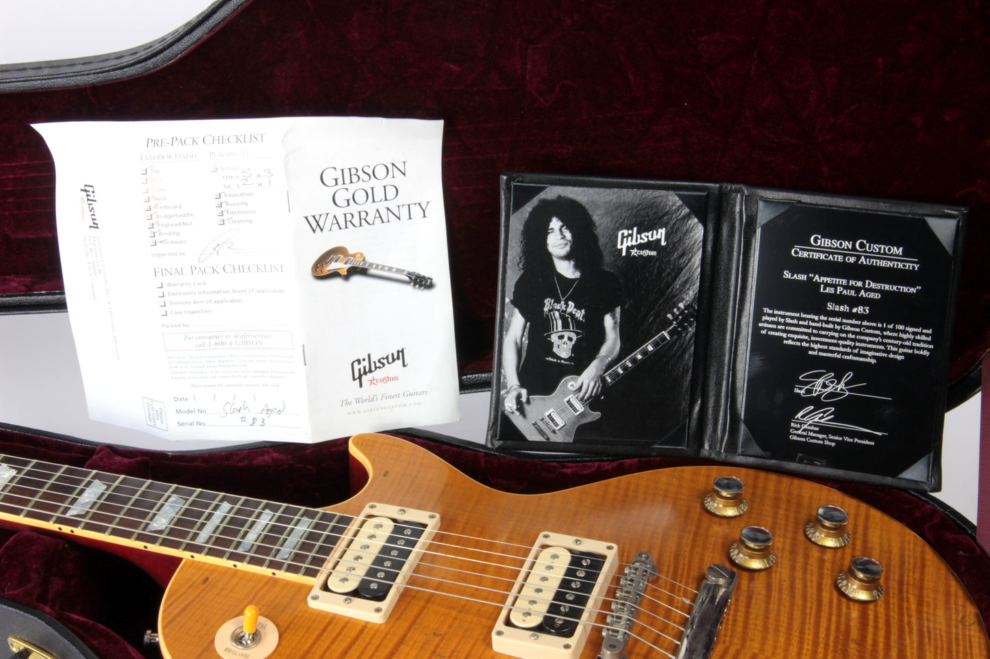 2010 Gibson Custom Shop SLASH AFD Les Paul MURPHY AGED SIGNED Appetite For Destruction