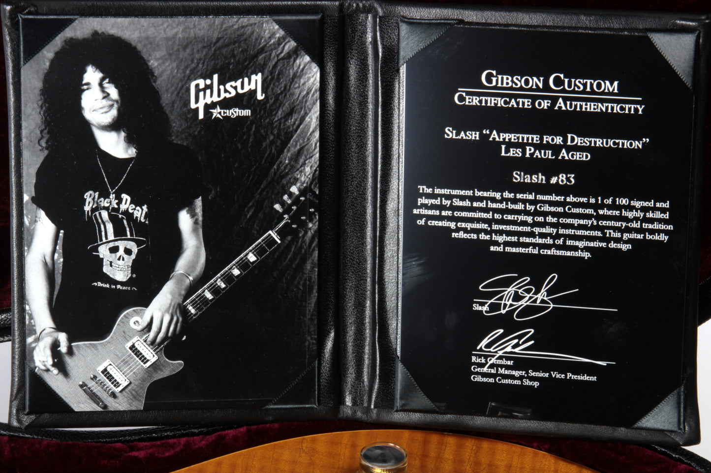 2010 Gibson Custom Shop SLASH AFD Les Paul MURPHY AGED SIGNED Appetite For Destruction