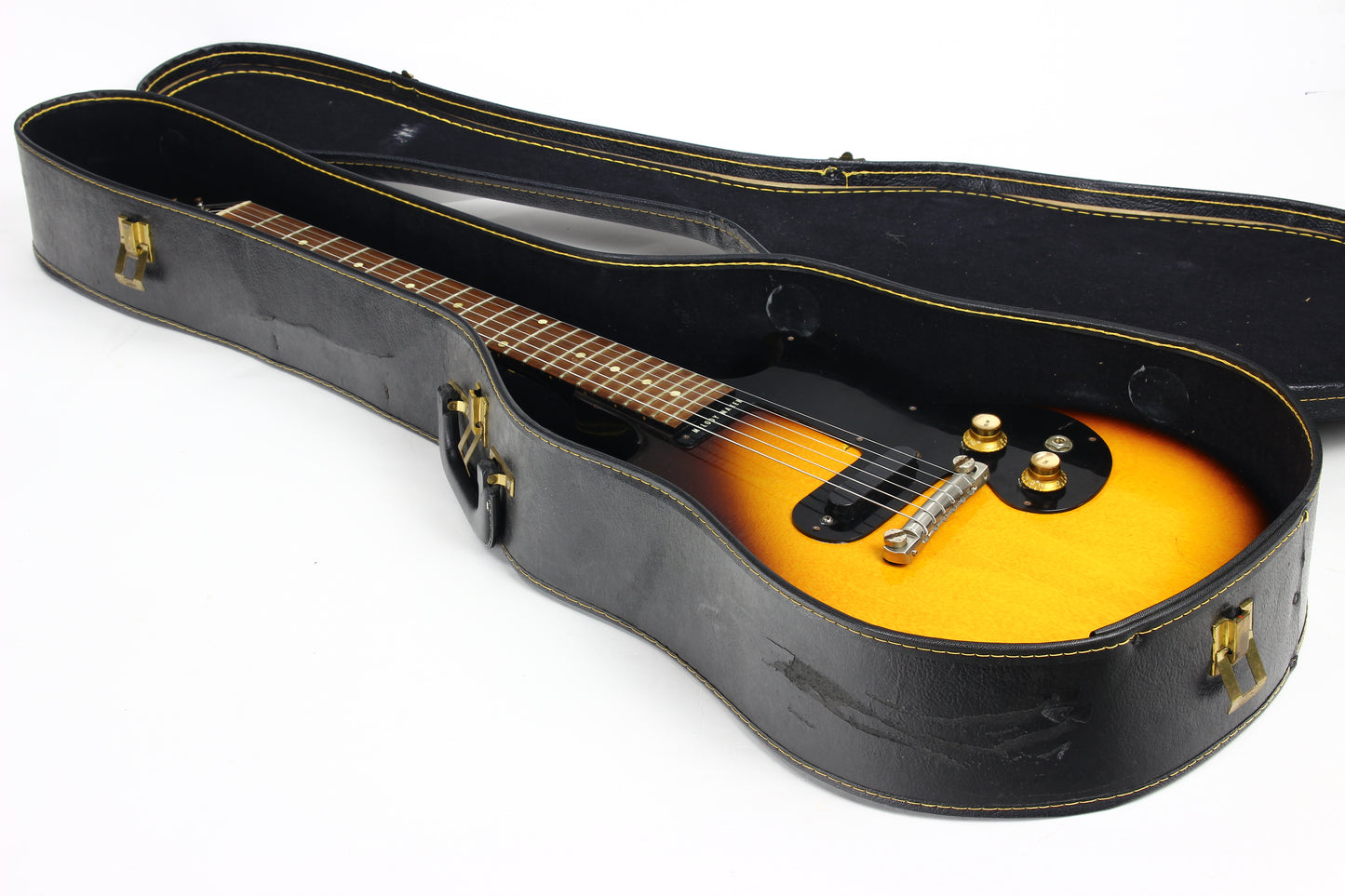 1961 Gibson Melody Maker Double Cutaway DC Doublecut - Sunburst, Wraptail, Brazilian Rosewood board