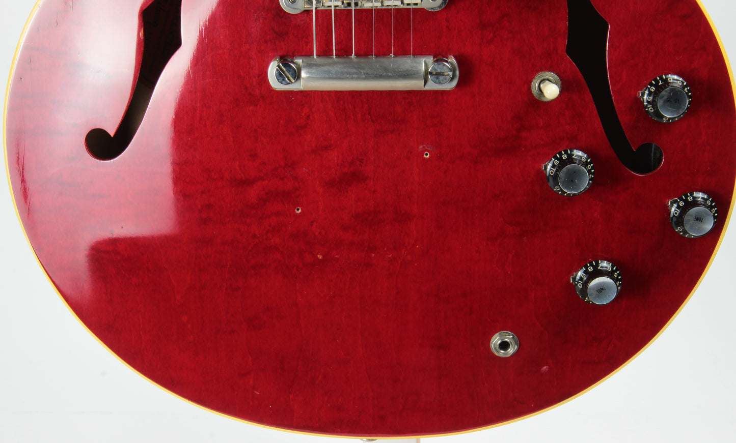 1961 Gibson ES-335 TDC Cherry Red w/ Original Case - 2 PAF's, Stop Tailpiece, Bigsby, Clean Dot Neck!