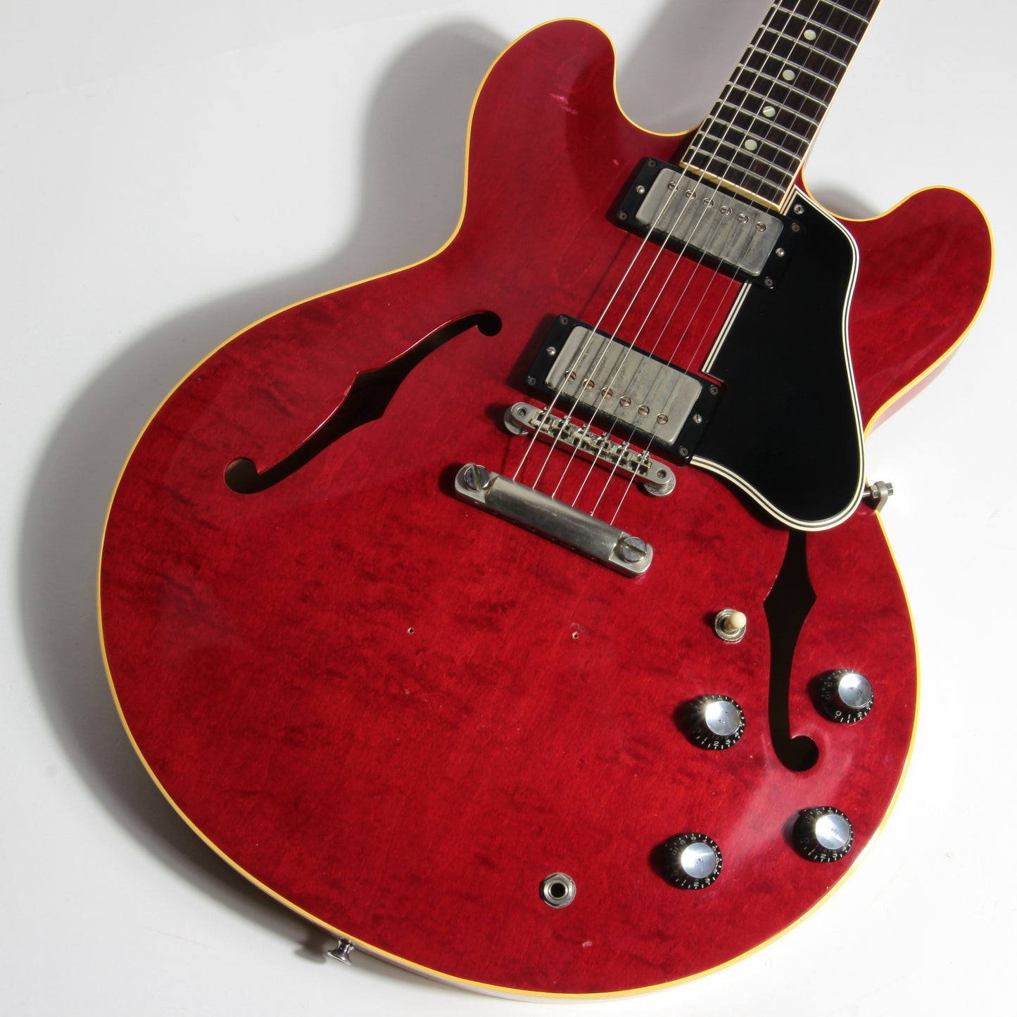 1961 Gibson ES-335 TDC Cherry Red w/ Original Case - 2 PAF's, Stop Tailpiece, Bigsby, Clean Dot Neck!