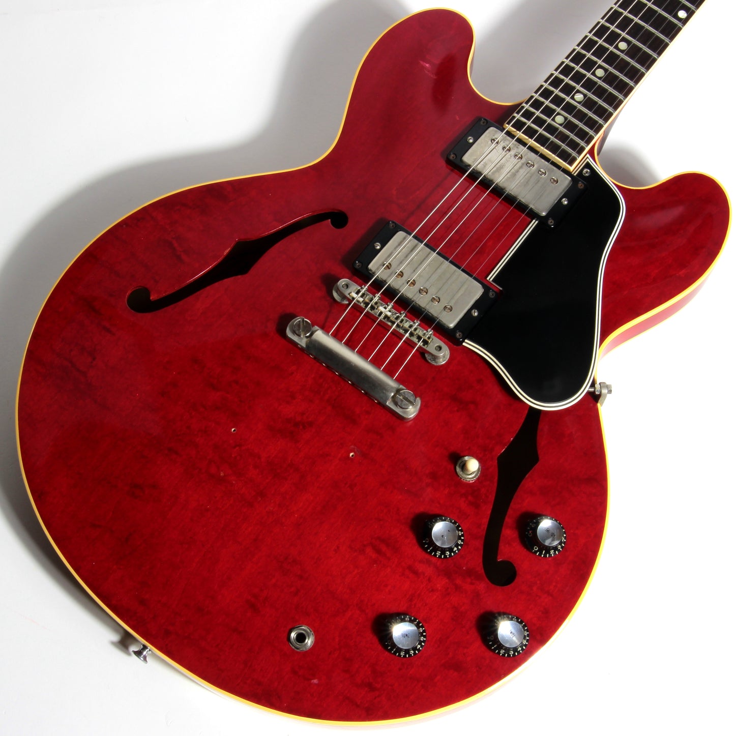 1961 Gibson ES-335 TDC Cherry Red w/ Original Case - 2 PAF's, Stop Tailpiece, Bigsby, Clean Dot Neck!