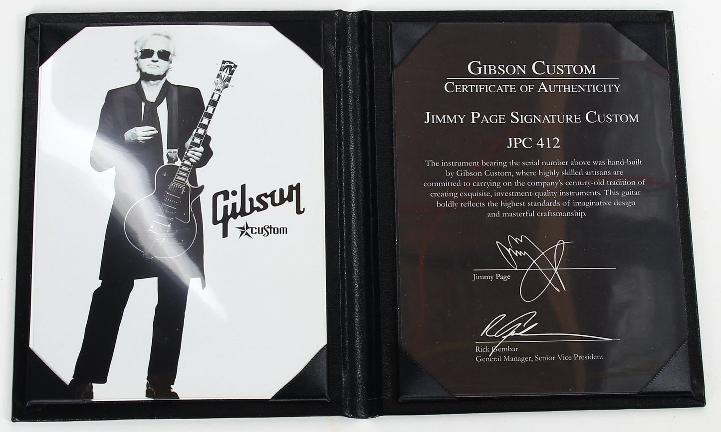 2008 Gibson Custom Shop Jimmy Page Les Paul Custom Black Beauty 1960 Signature Model w Bigsby VOS