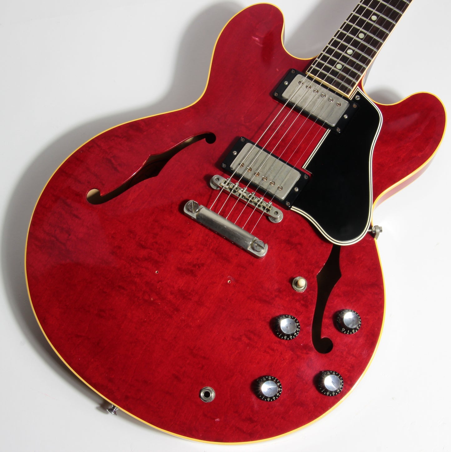 1961 Gibson ES-335 TDC Cherry Red w/ Original Case - 2 PAF's, Stop Tailpiece, Bigsby, Clean Dot Neck!