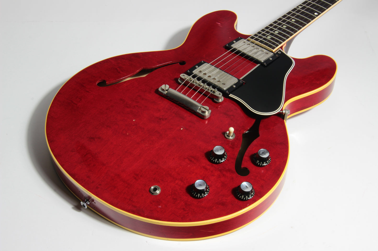 1961 Gibson ES-335 TDC Cherry Red w/ Original Case - 2 PAF's, Stop Tailpiece, Bigsby, Clean Dot Neck!