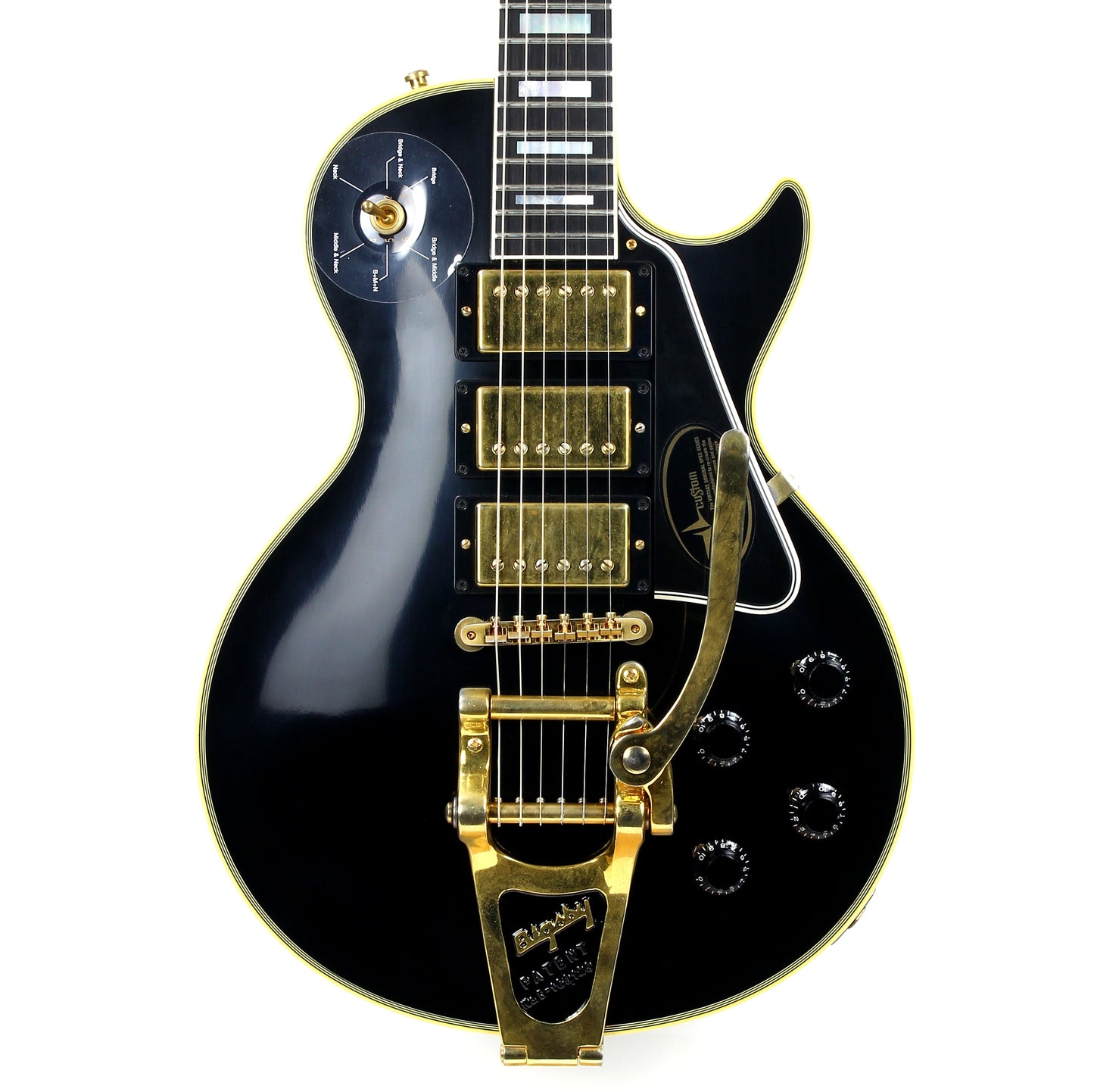 2008 Gibson Custom Shop Jimmy Page Les Paul Custom Black Beauty 1960 Signature Model w Bigsby VOS