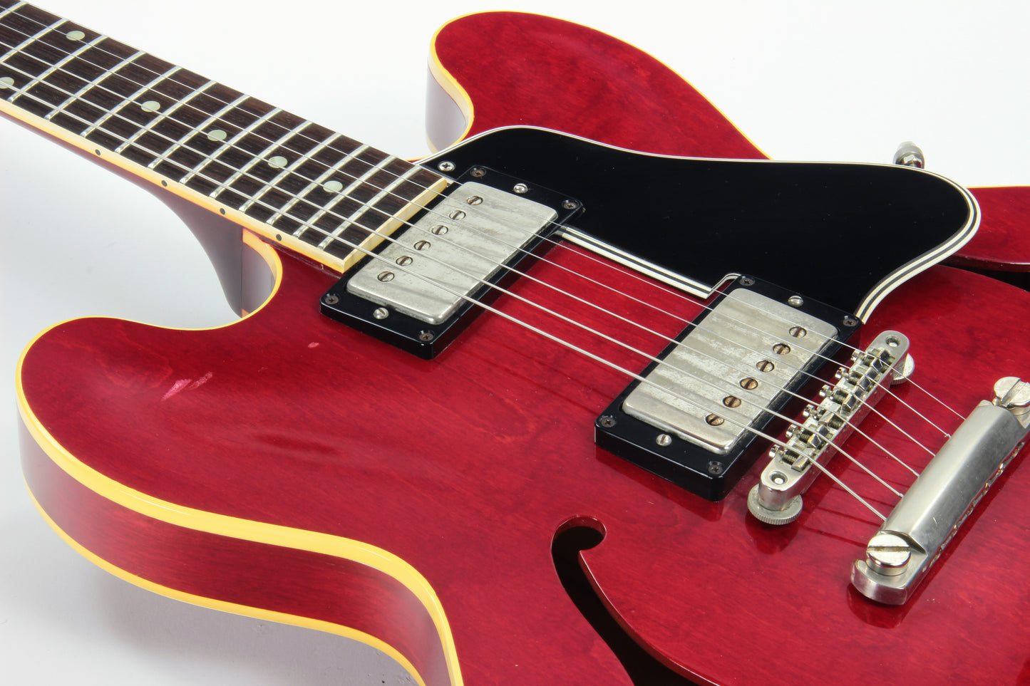 1961 Gibson ES-335 TDC Cherry Red w/ Original Case - 2 PAF's, Stop Tailpiece, Bigsby, Clean Dot Neck!