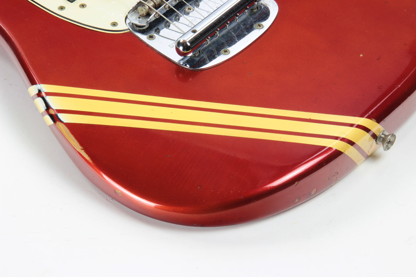 1969 Fender Mustang Competition Red w/ OHSC - Matching Headstock 1960's Offset Kurt Cobain Style!