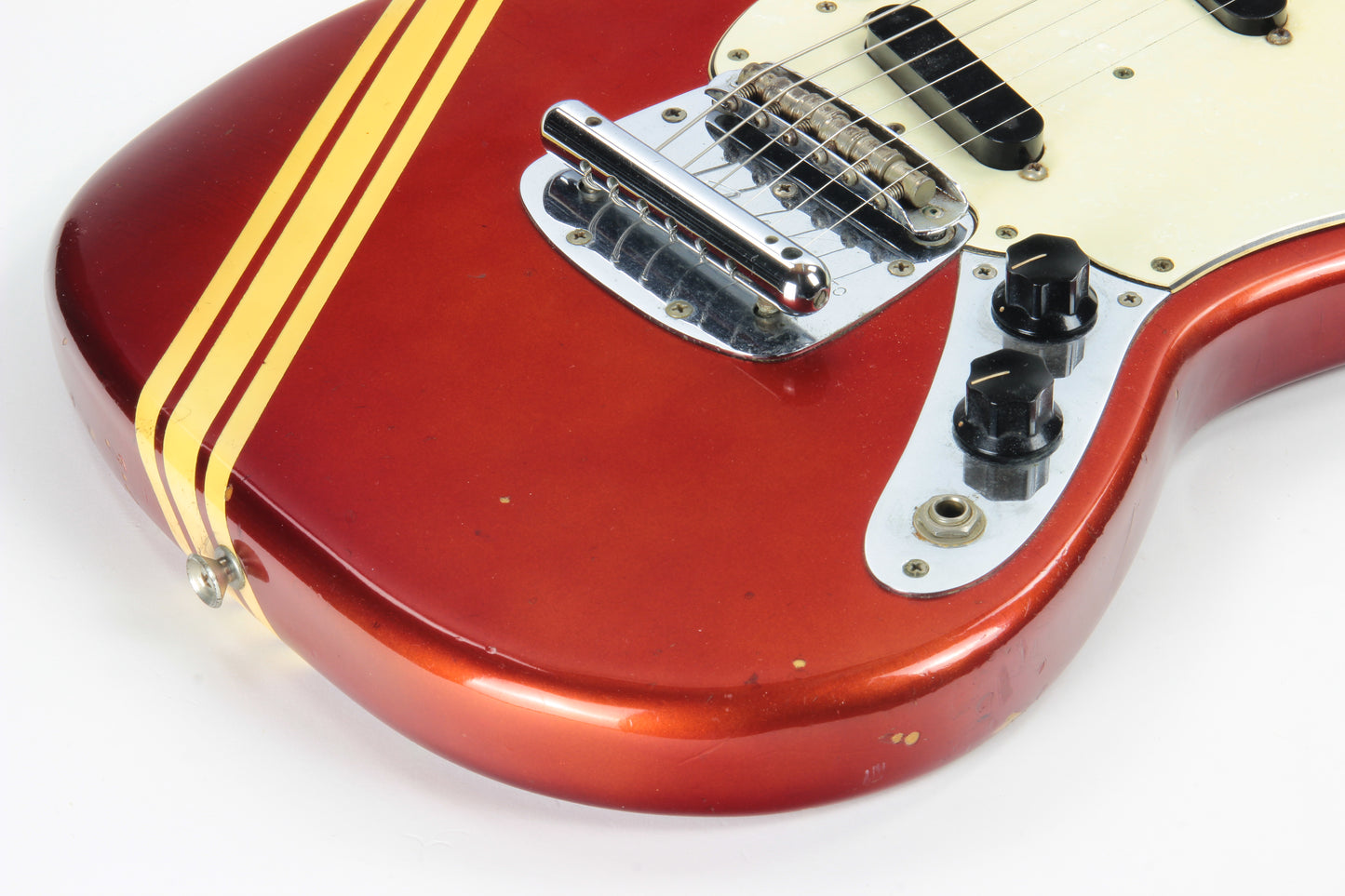 1969 Fender Mustang Competition Red w/ OHSC - Matching Headstock 1960's Offset Kurt Cobain Style!