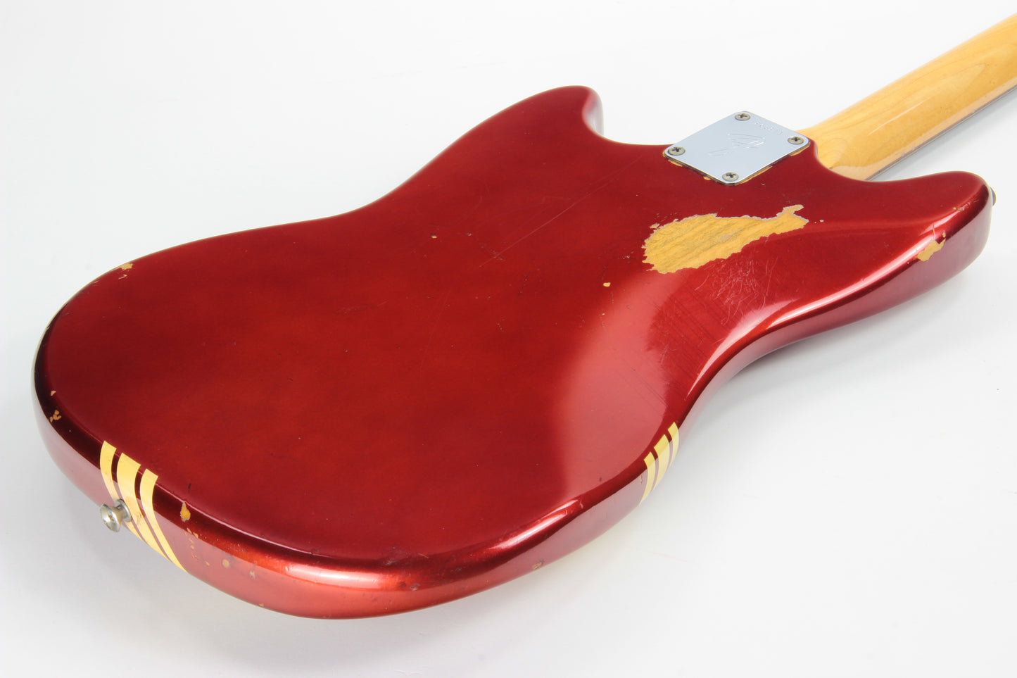 1969 Fender Mustang Competition Red w/ OHSC - Matching Headstock 1960's Offset Kurt Cobain Style!