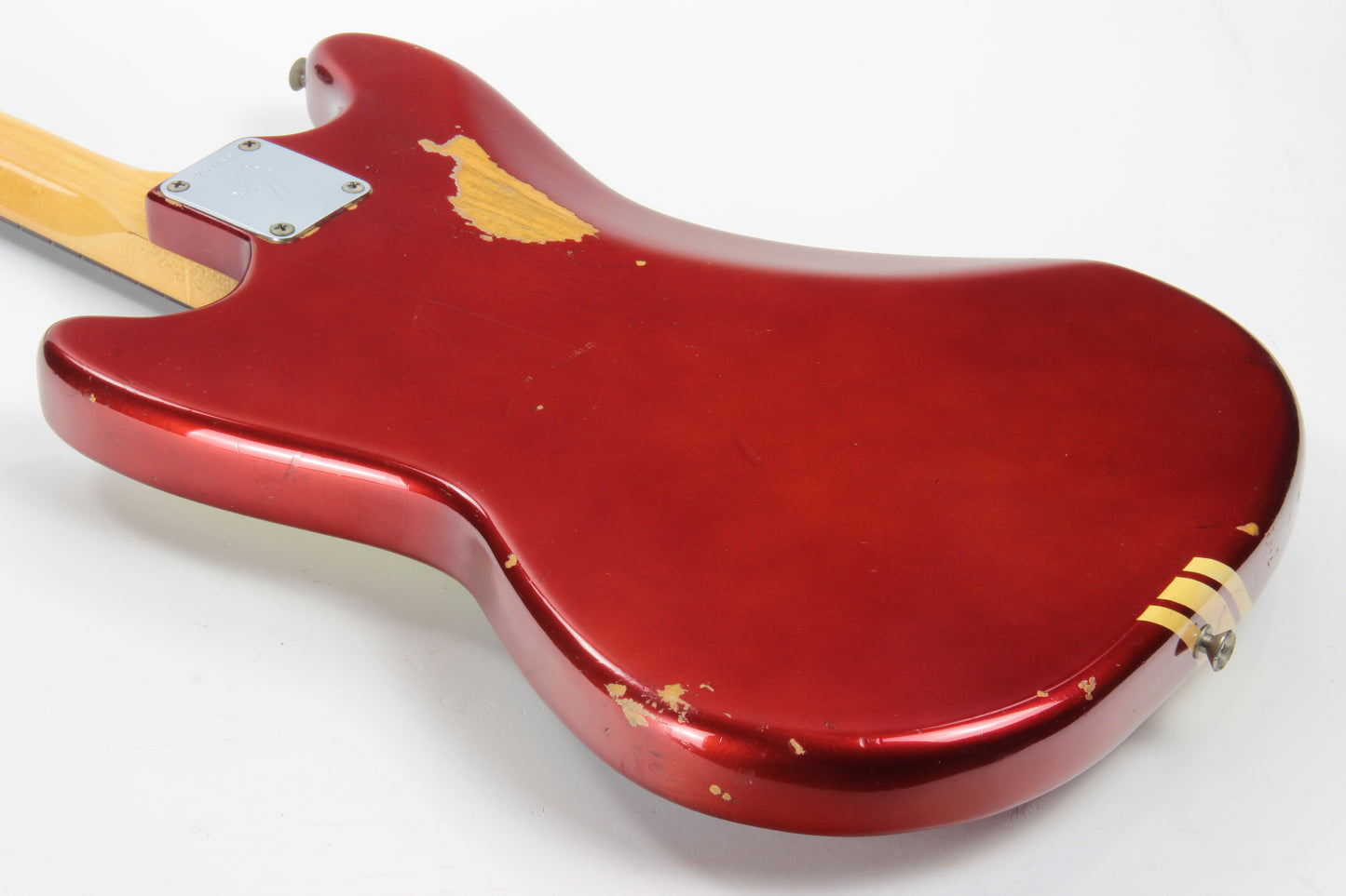 1969 Fender Mustang Competition Red w/ OHSC - Matching Headstock 1960's Offset Kurt Cobain Style!