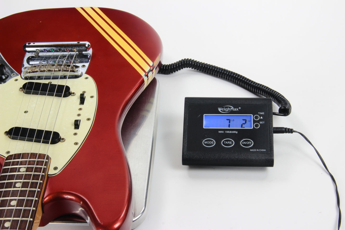 1969 Fender Mustang Competition Red w/ OHSC - Matching Headstock 1960's Offset Kurt Cobain Style!